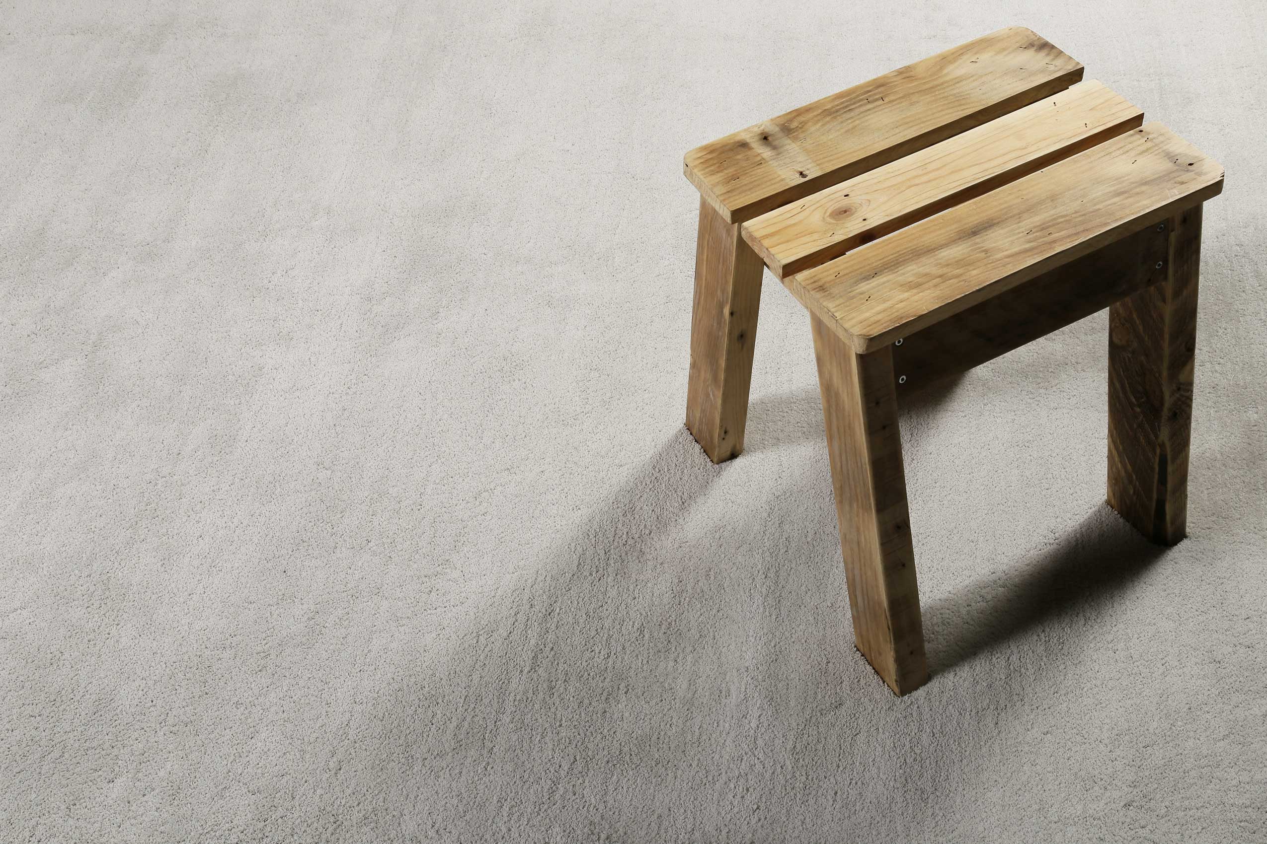 Esprit Teppich Hellgrau Creme Hochflor "Loft"