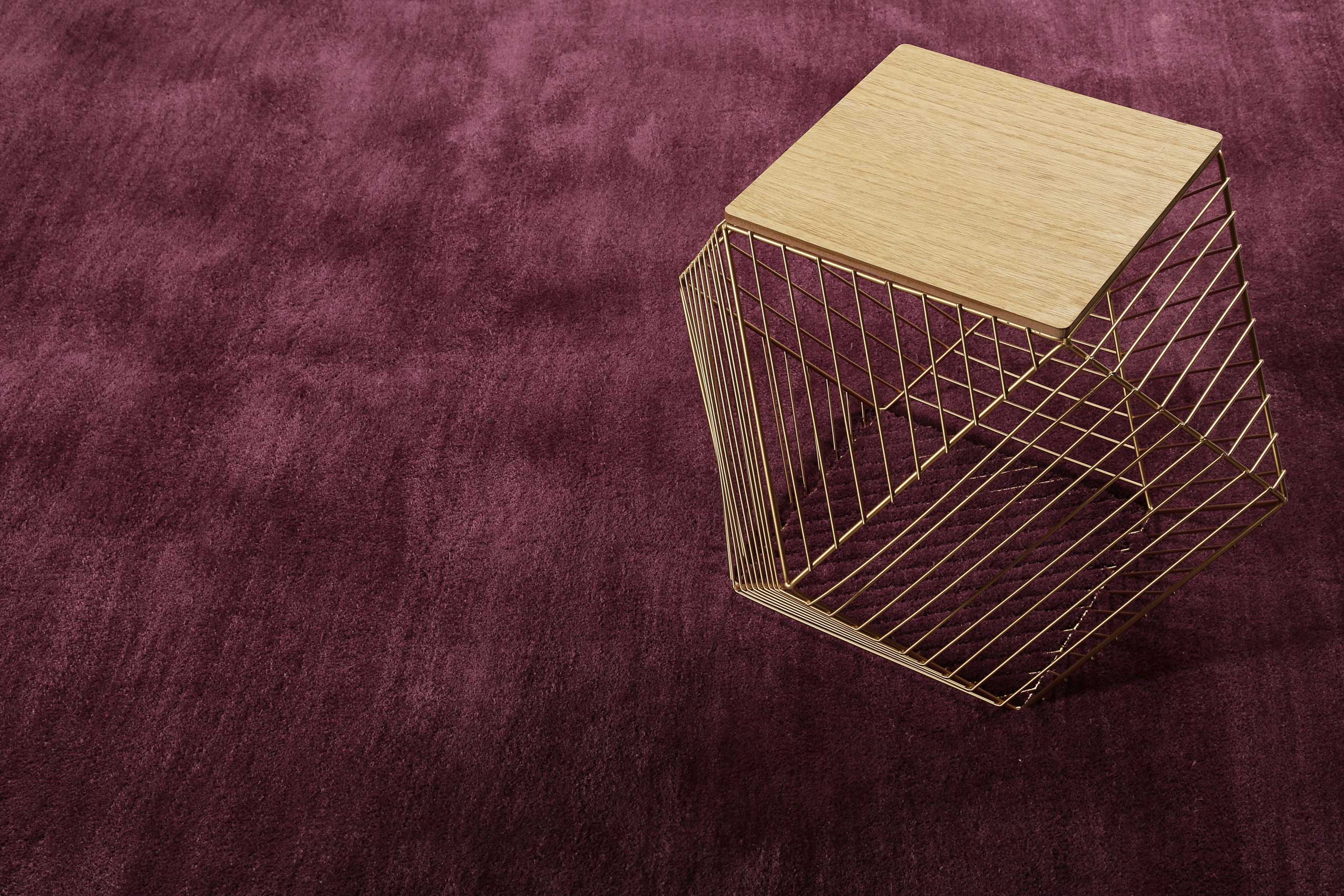 Esprit Teppich Bordeaux Hochflor "Loft"