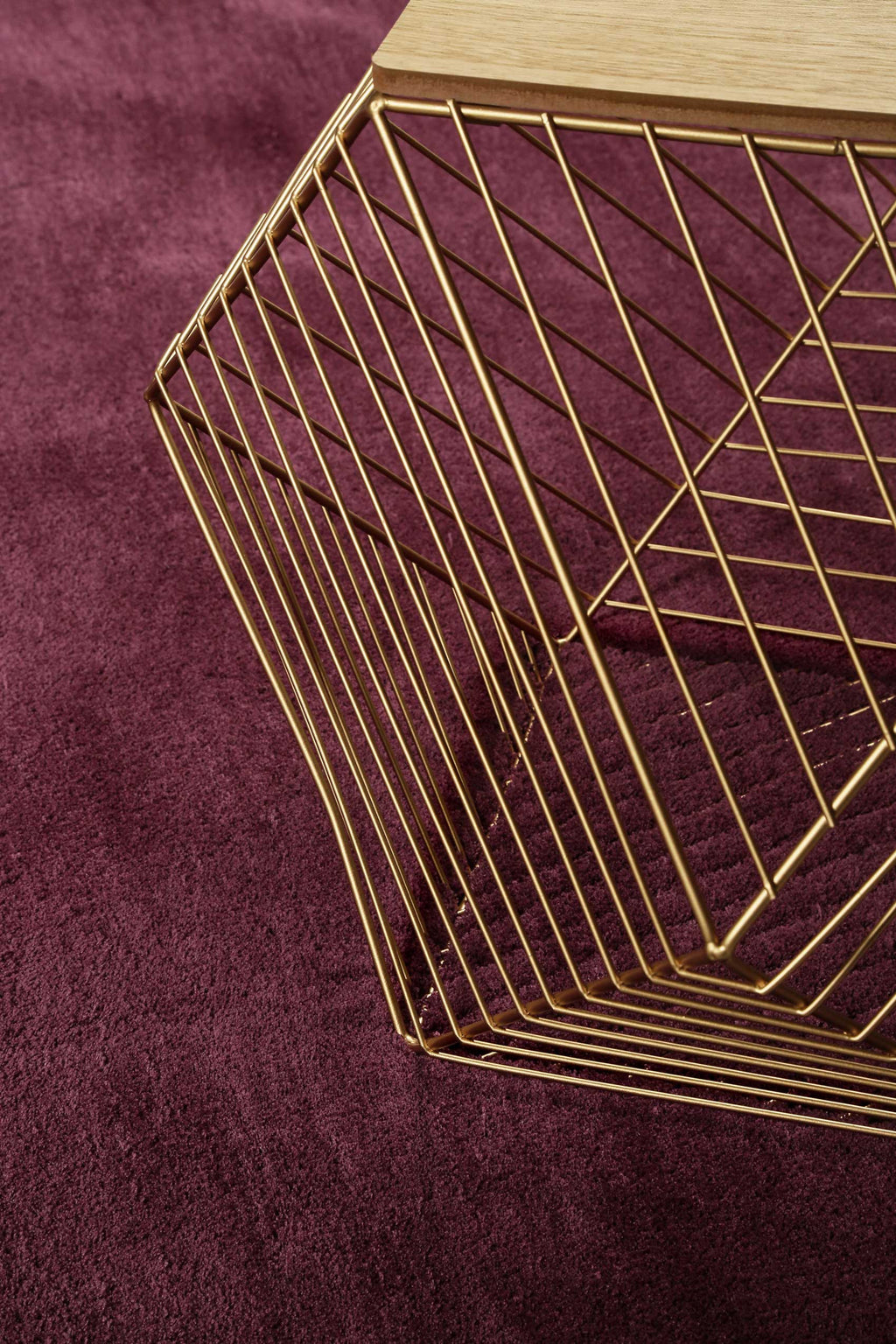 Esprit Teppich Bordeaux Hochflor "Loft"