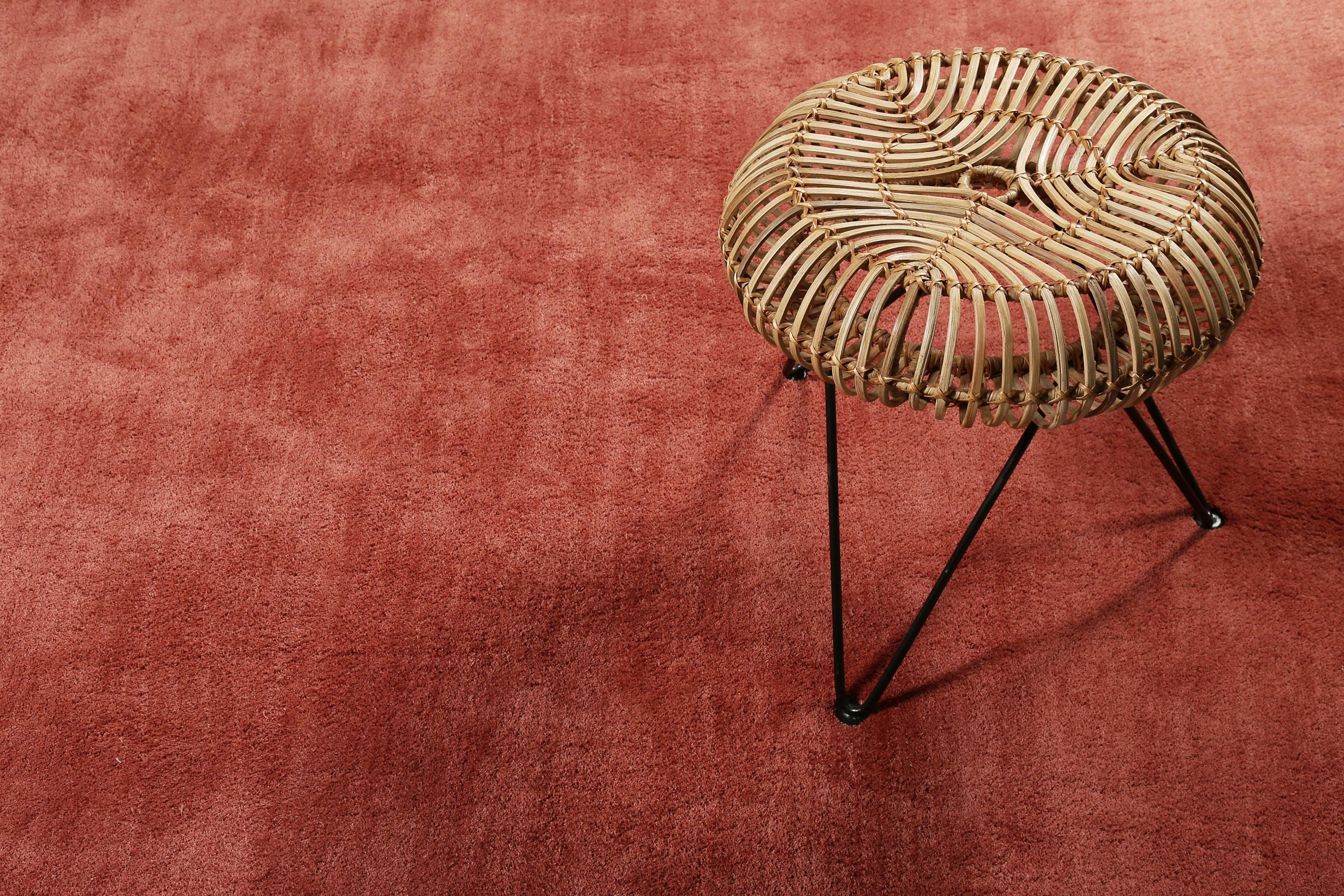 Esprit Teppich Ziegel Rot Hochflor "Loft"