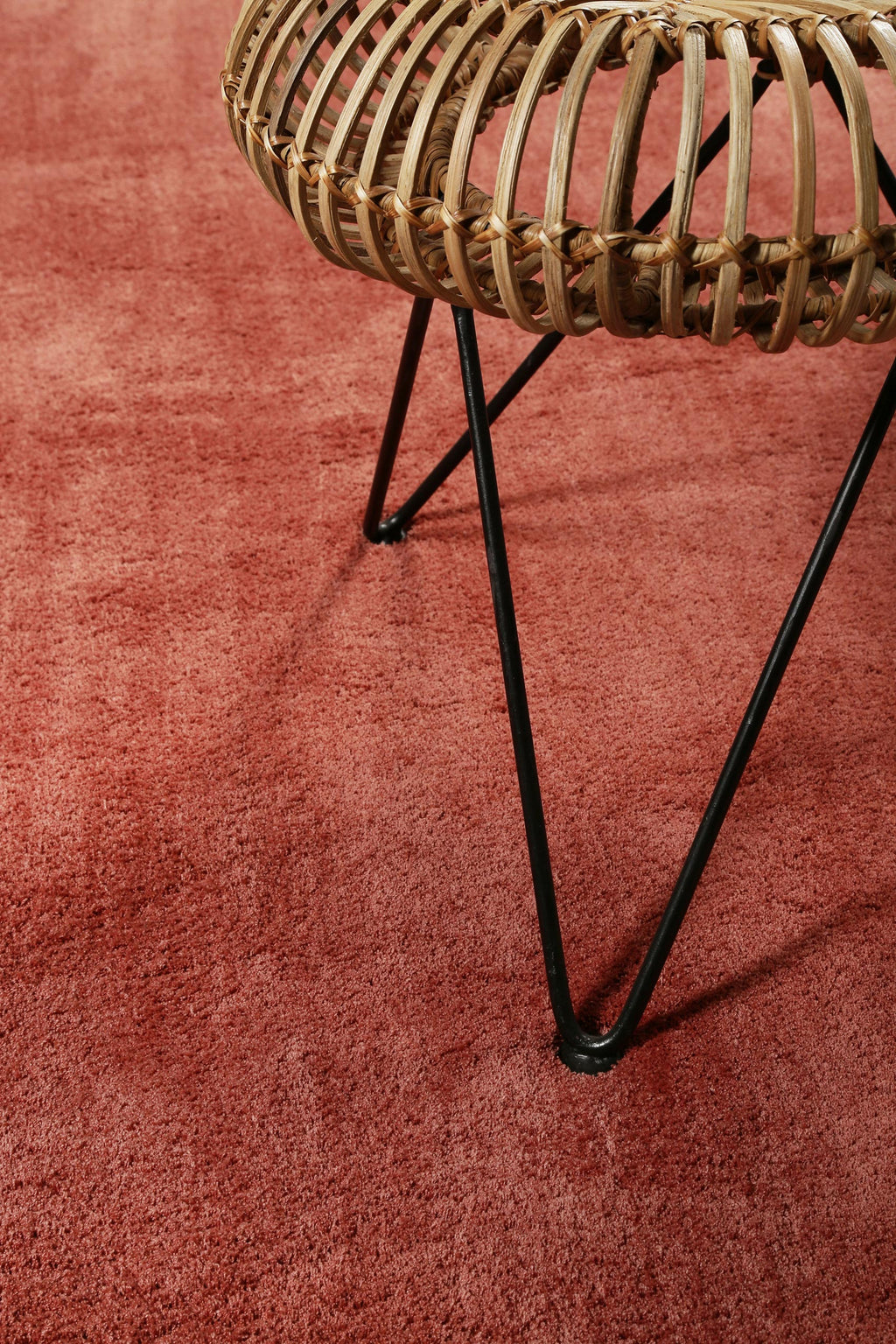 Esprit Teppich Ziegel Rot Hochflor "Loft"