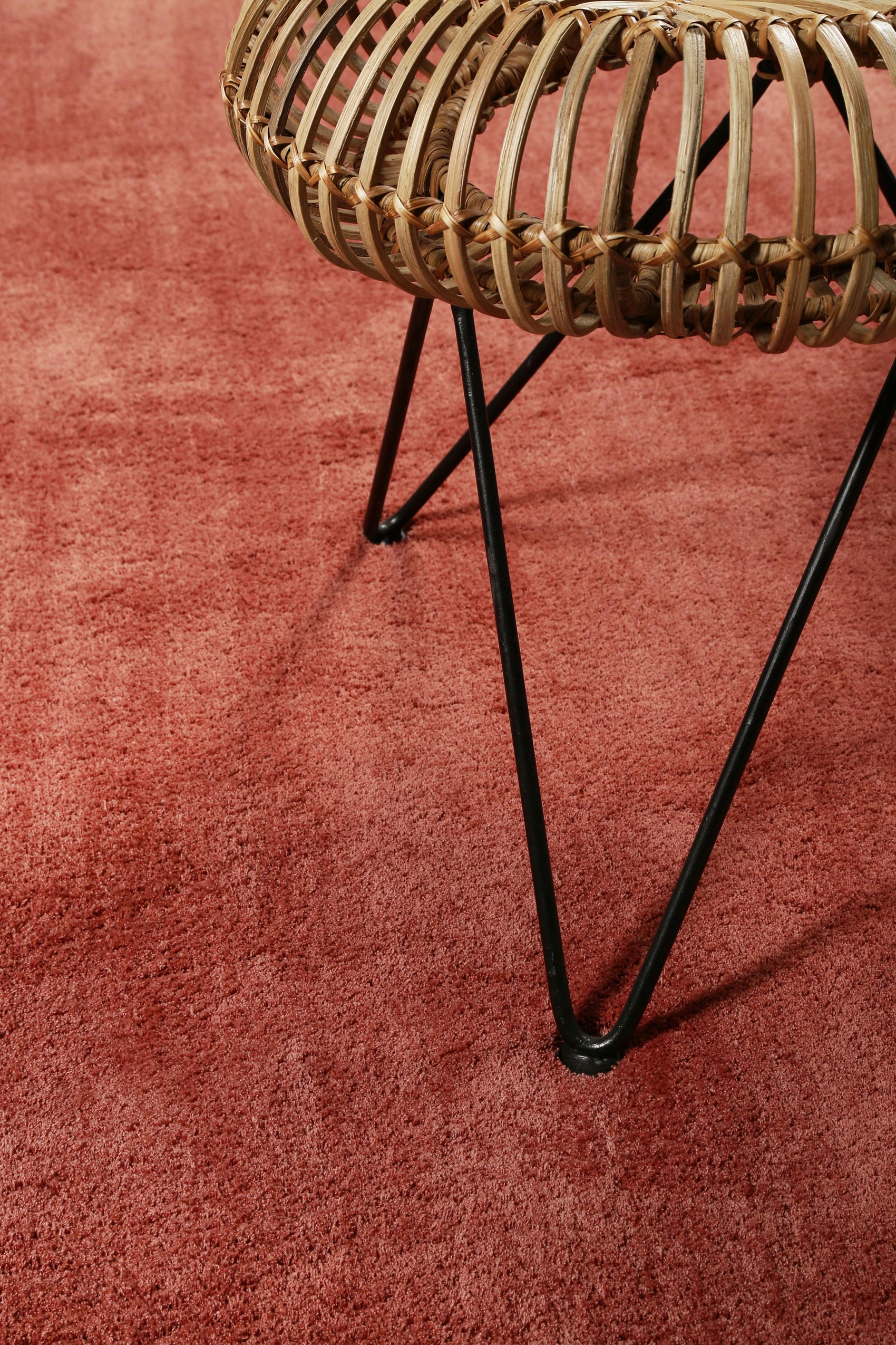 Esprit Teppich Ziegel Rot Hochflor "Loft"