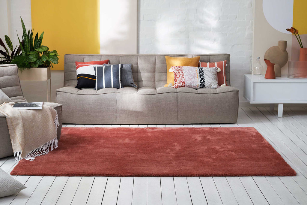 Esprit Teppich Ziegel Rot Hochflor "Loft"