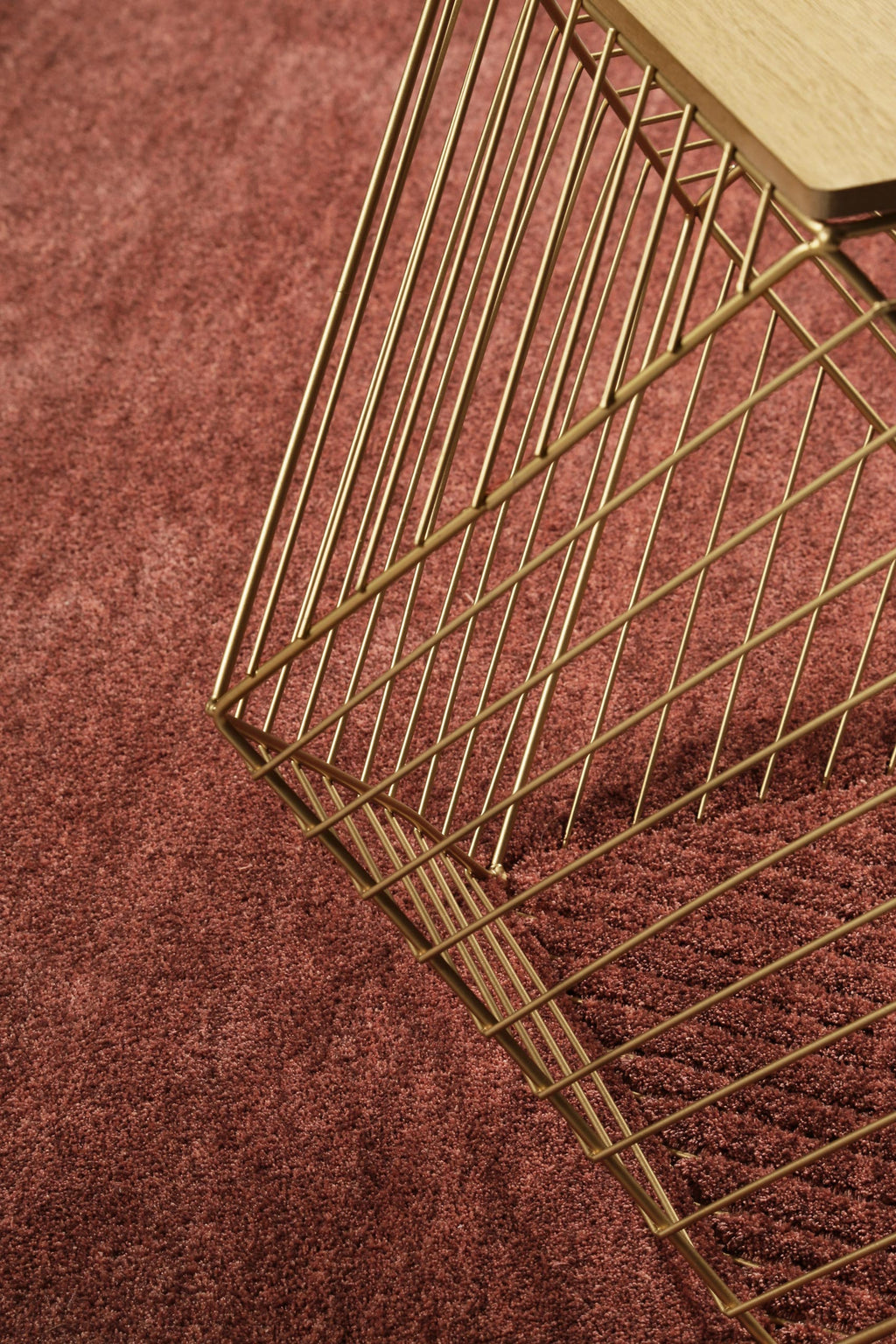 Esprit Teppich Rot Braun Hochflor "Loft"