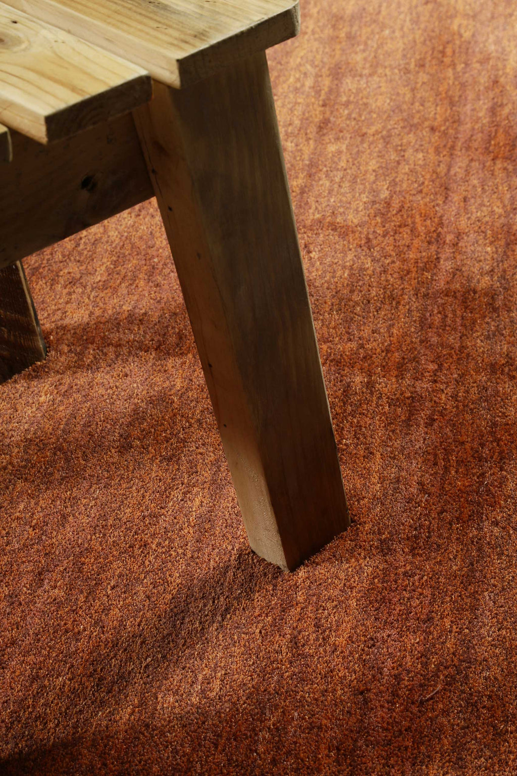 Esprit Teppich Rost Rot Hochflor "Loft"