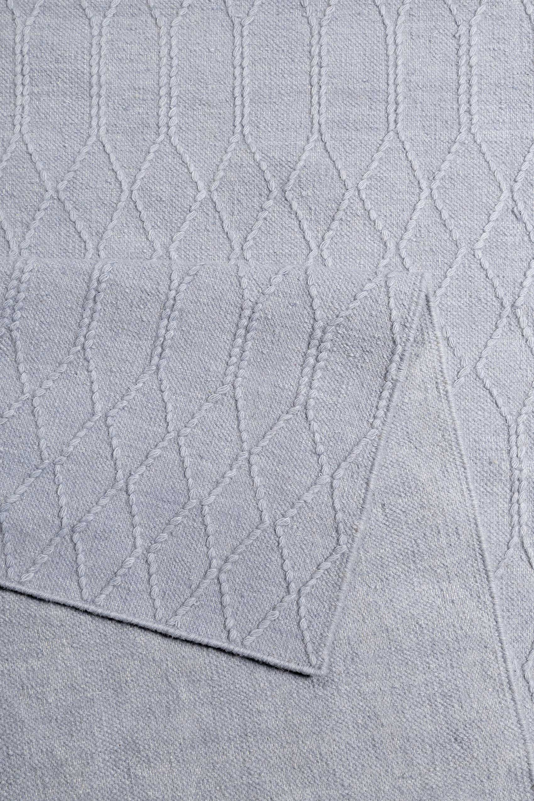 Esprit Kelim Teppich Hellblau aus Wolle "Lotte"