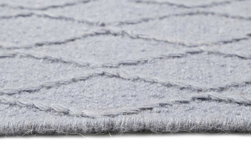 Esprit Kelim Teppich Hellblau aus Wolle "Lotte"
