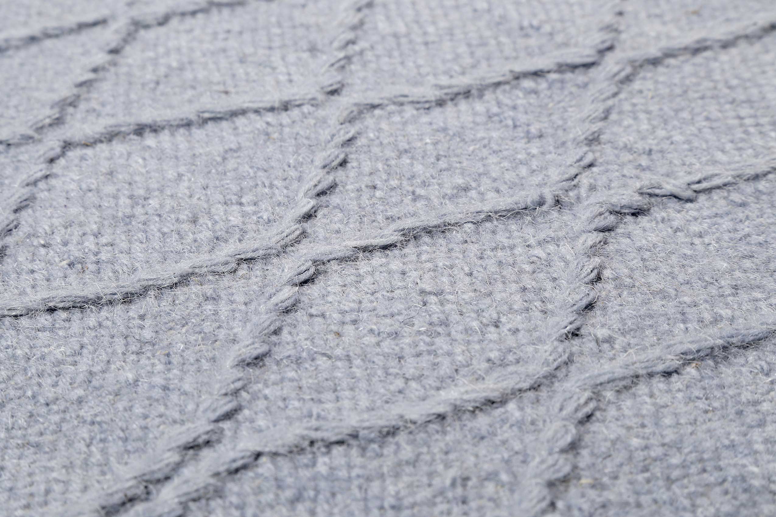 Esprit Kelim Teppich Hellblau aus Wolle "Lotte"