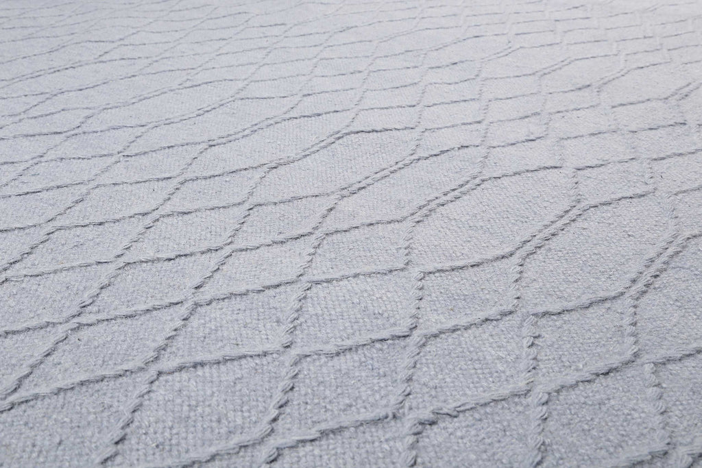 Esprit Kelim Teppich Hellblau aus Wolle "Lotte"