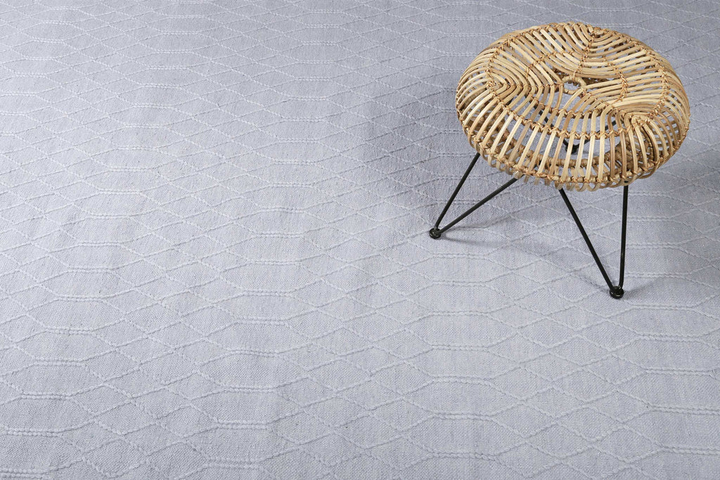 Esprit Kelim Teppich Hellblau aus Wolle "Lotte"