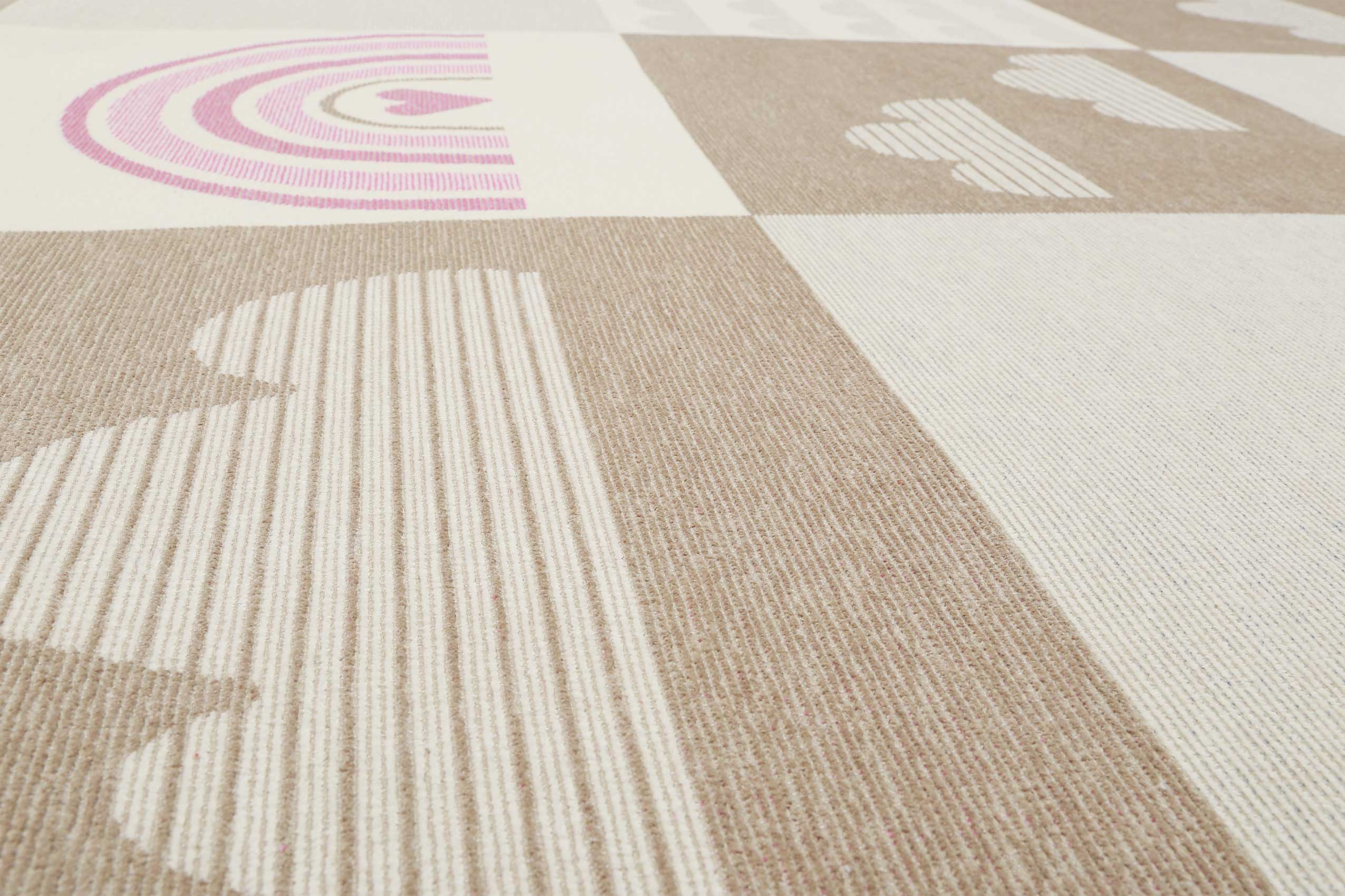 Esprit Kinder-Wendeteppich Beige "Lovely Rainbow"