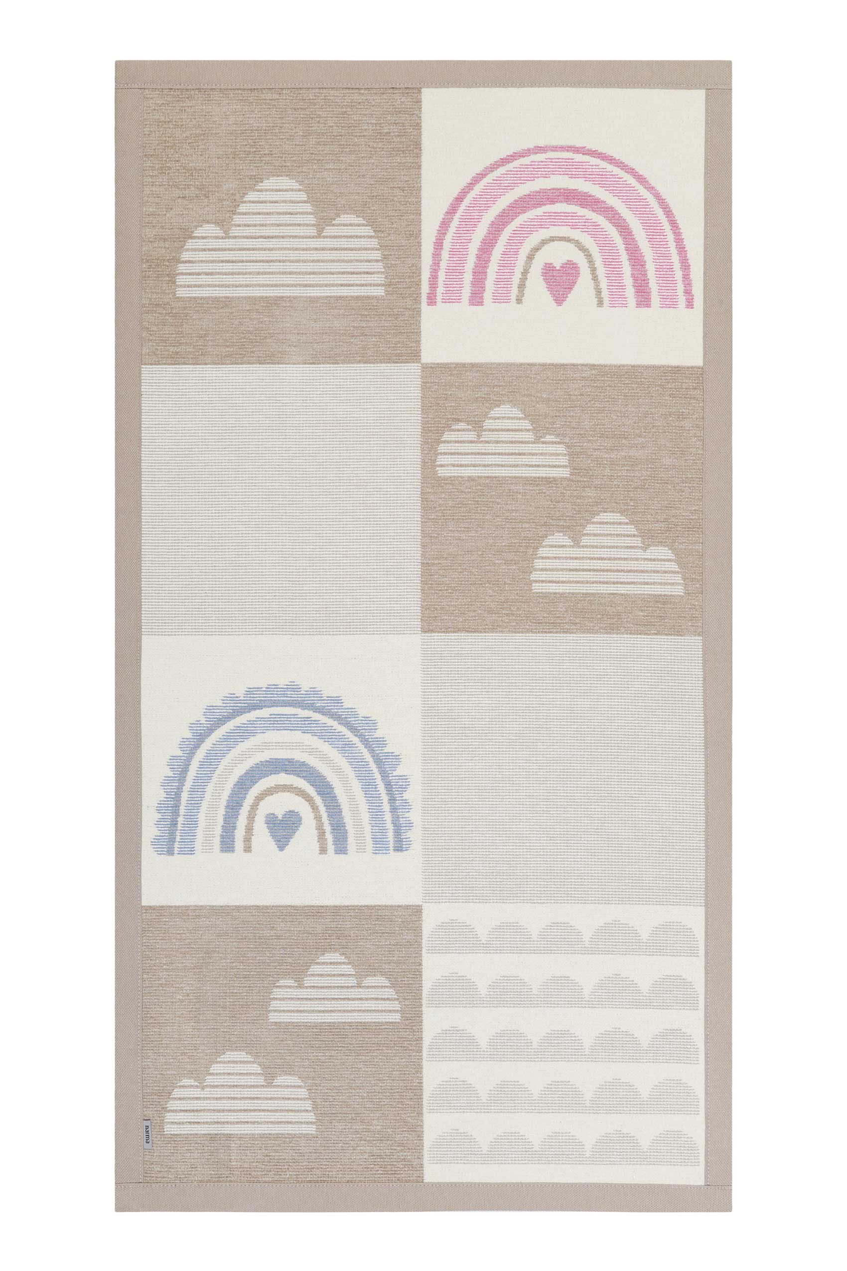 Esprit Kinder-Wendeteppich Beige "Lovely Rainbow"