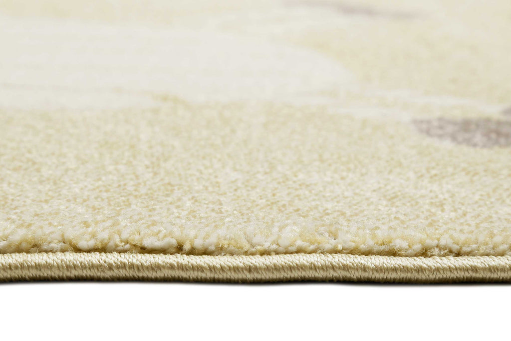 Esprit Kinderteppich Beige Gelb meliert "Lucky Zoo 2.0"