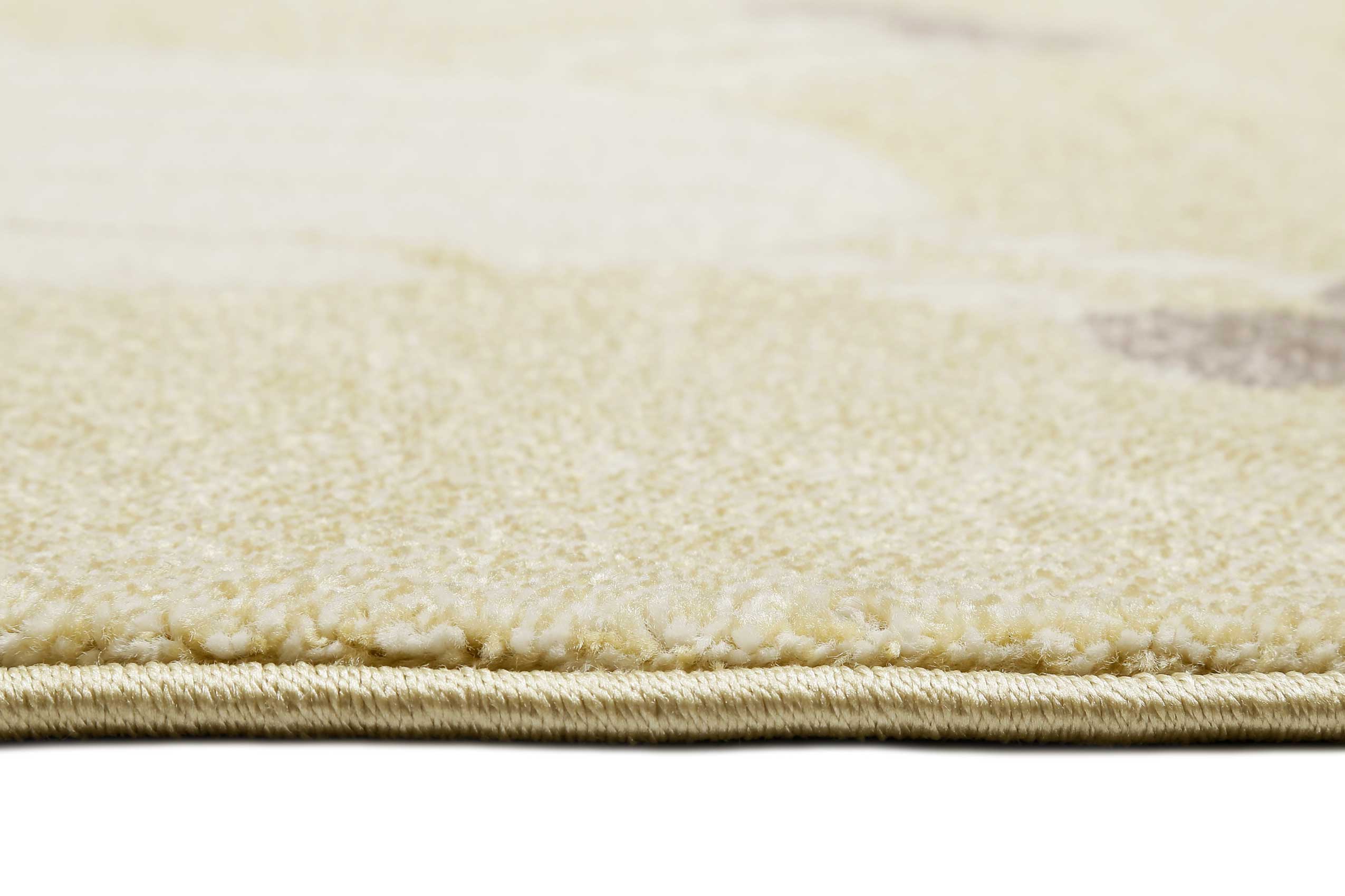 Esprit Kinderteppich Beige Gelb meliert "Lucky Zoo 2.0"