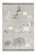 Esprit Kinderteppich Grau meliert "Lucky Zoo 2.0"