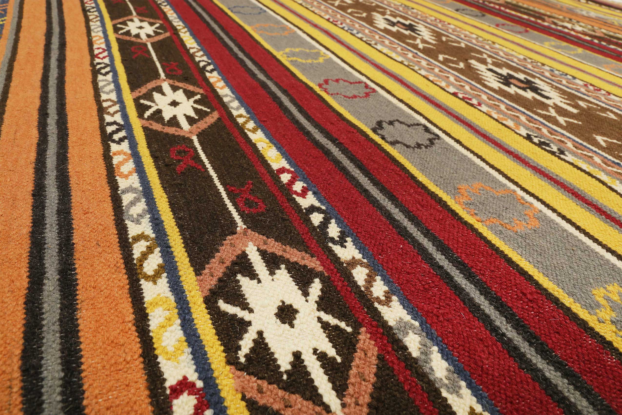 Esprit Kelim Teppich Bunt aus Wolle "Mahal"