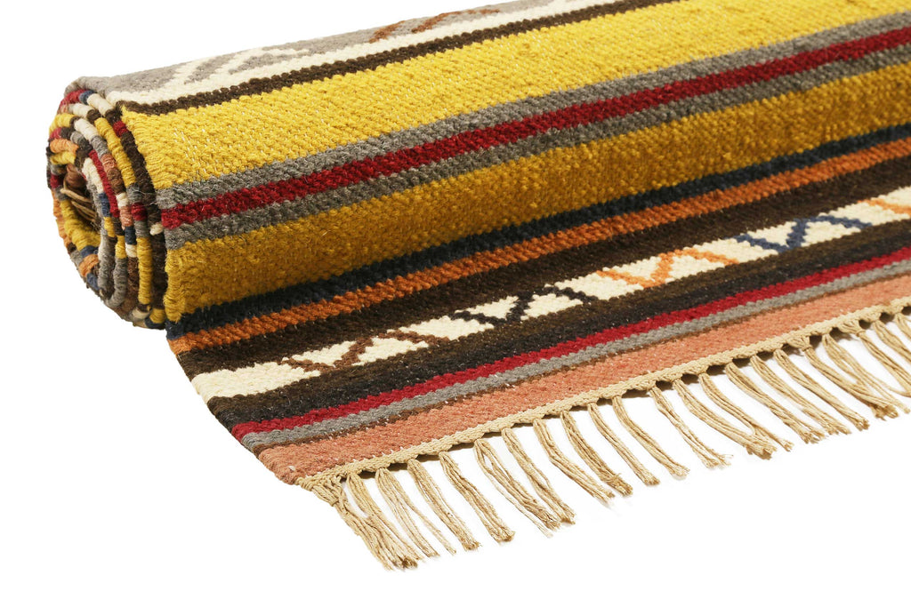 Esprit Kelim Teppich Bunt aus Wolle "Mahal"