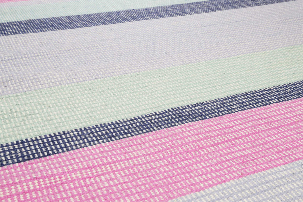 Esprit Kelim Teppich Blau Pink aus Wolle "Makon Kelim"