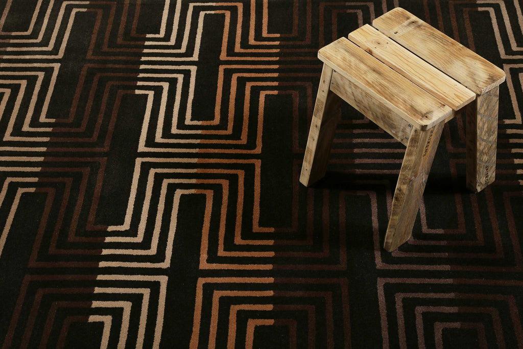 Esprit Wollteppich Braun "Matrix"