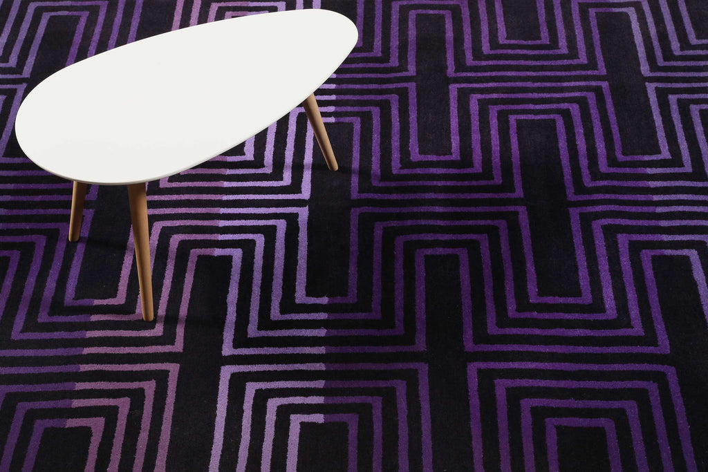 Esprit Wollteppich Lila "Matrix"