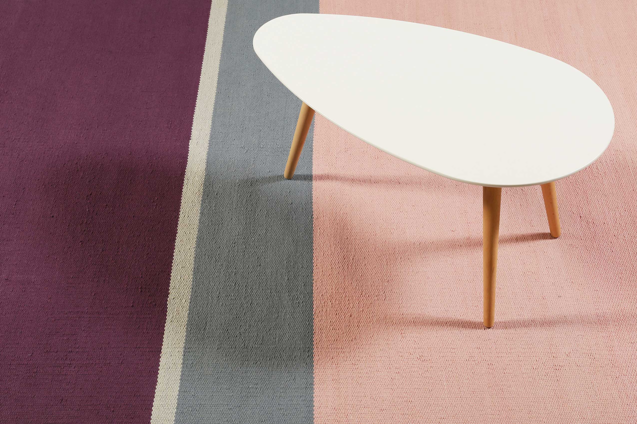 Esprit Kelim Teppich Violett Rosa aus Baumwolle "Midas Kelim"