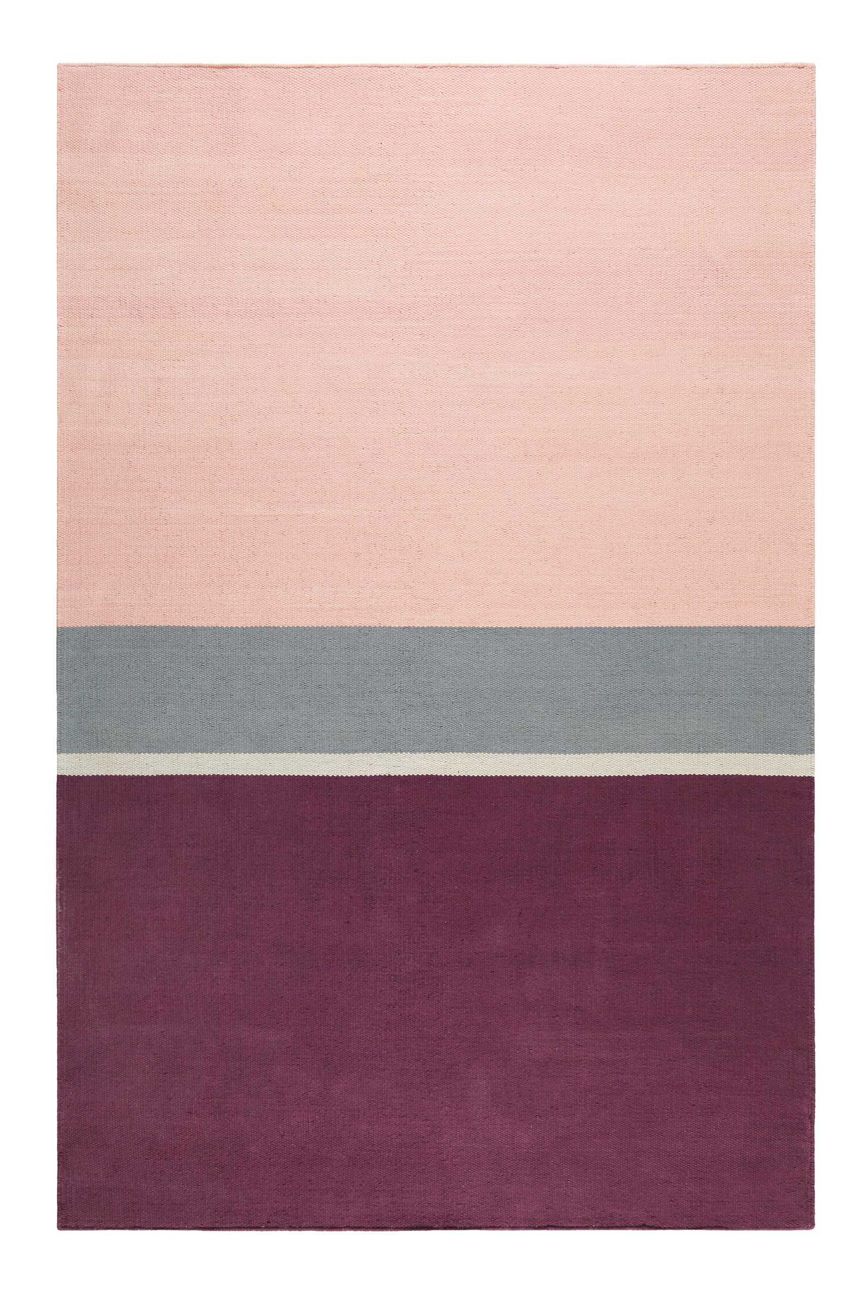 Esprit Kelim Teppich Violett Rosa aus Baumwolle "Midas Kelim"