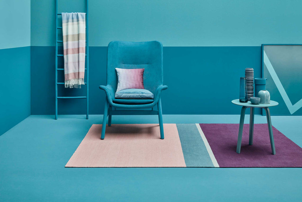 Esprit Kelim Teppich Violett Rosa aus Baumwolle "Midas Kelim"