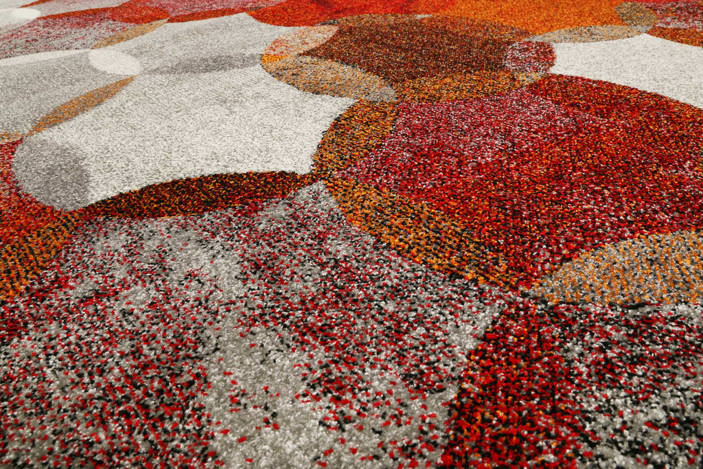 Esprit Teppich Rot Grau "Modernina"