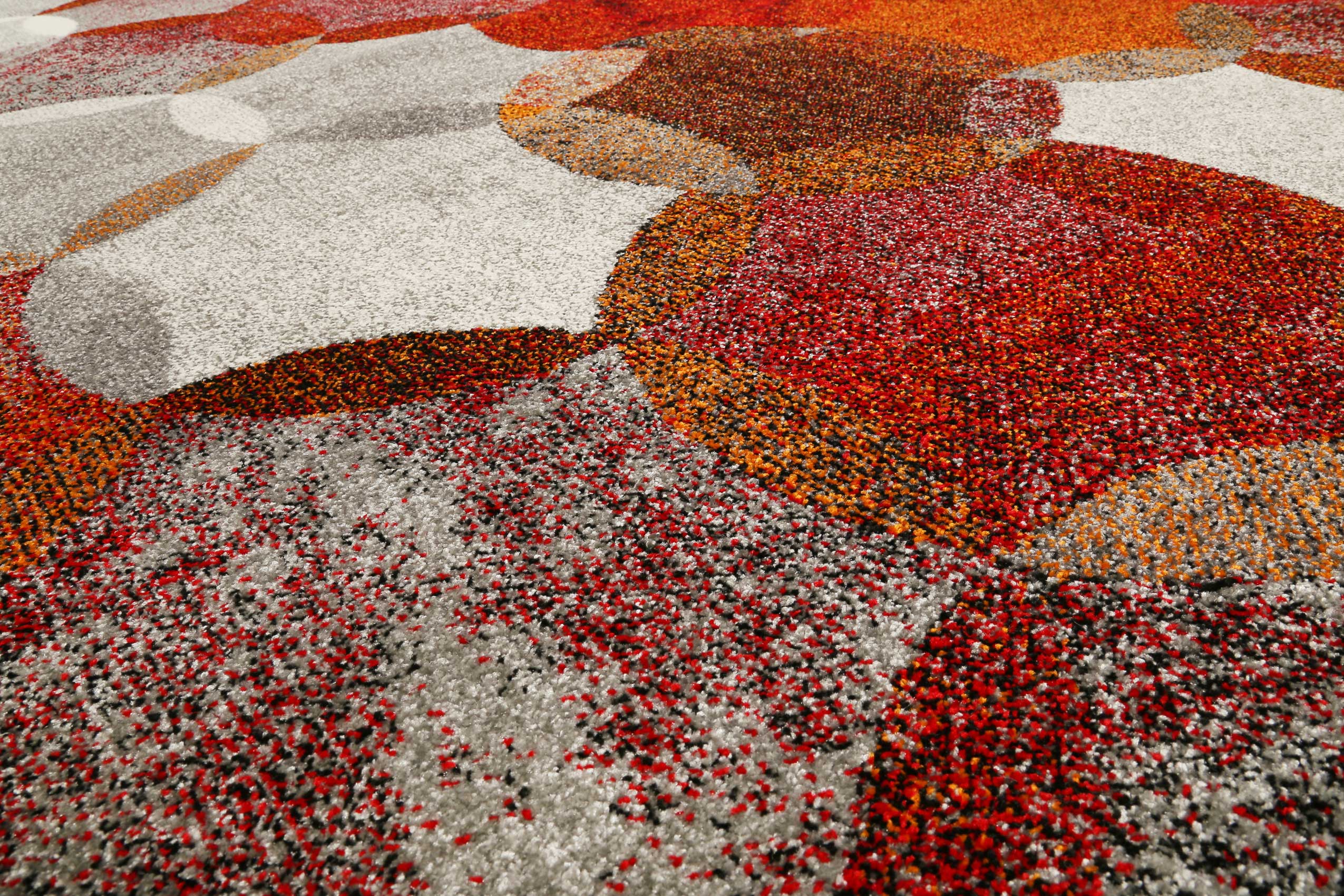 Esprit Teppich Rot Grau "Modernina"