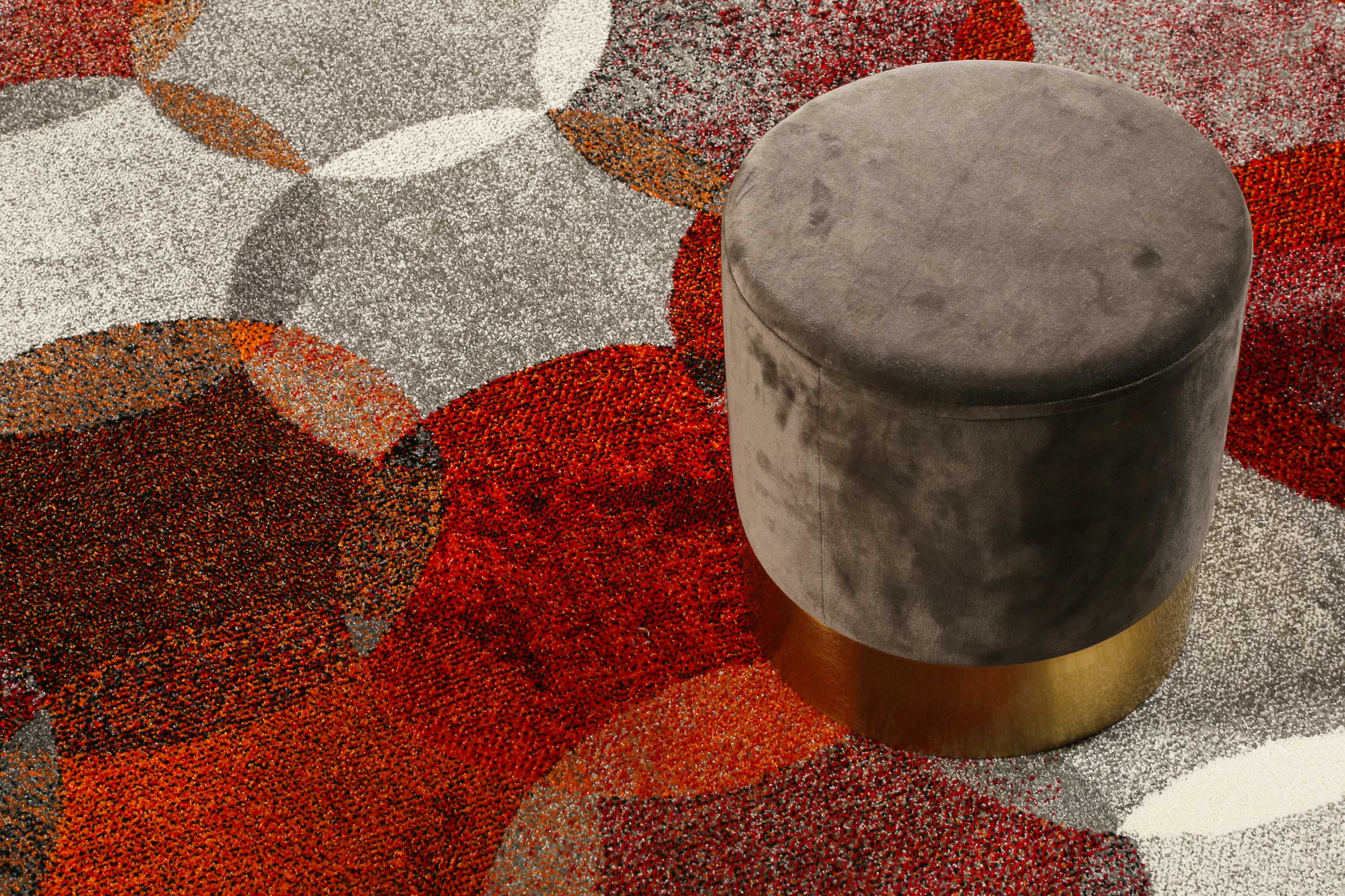 Esprit Teppich Rot Grau "Modernina"