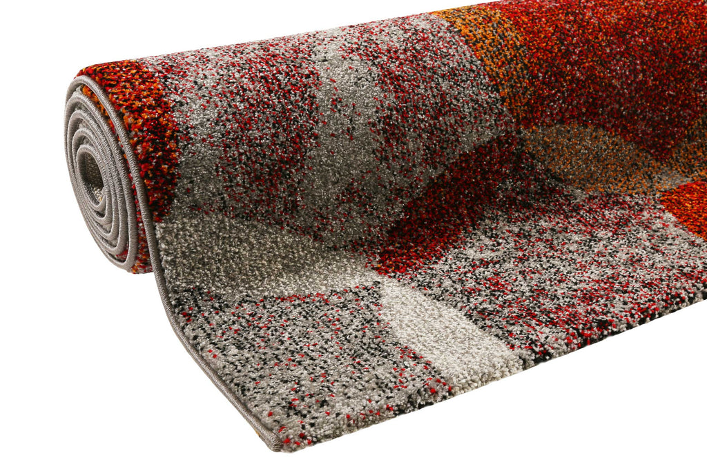 Esprit Teppich Rot Grau "Modernina"