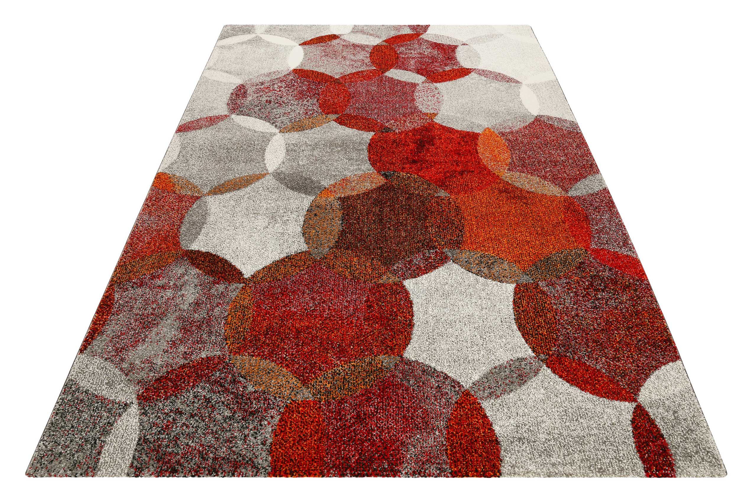 Esprit Teppich Rot Grau "Modernina"