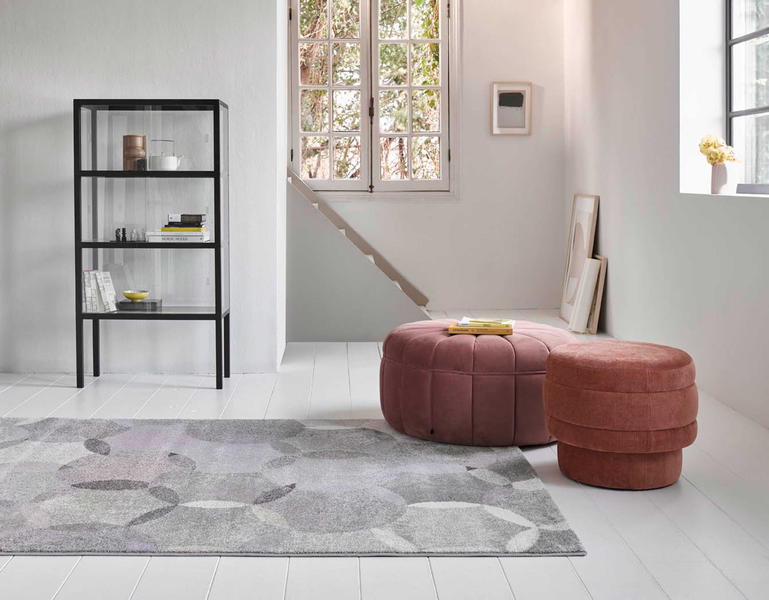 Esprit Teppich Grau Taupe Rosa "Modernina"