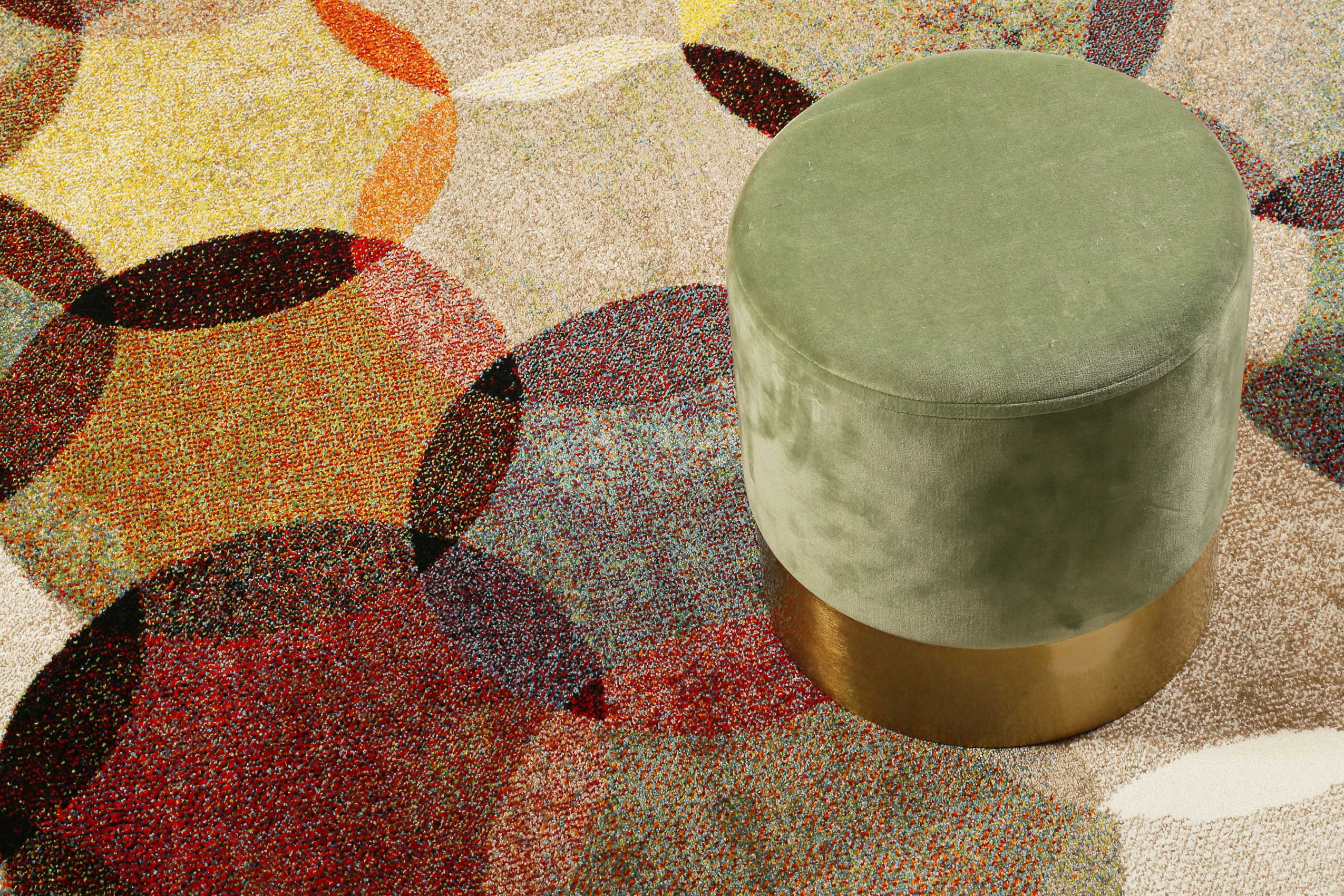 Esprit Kurzflor Teppich "Modernina" Beige Taupe Bunt