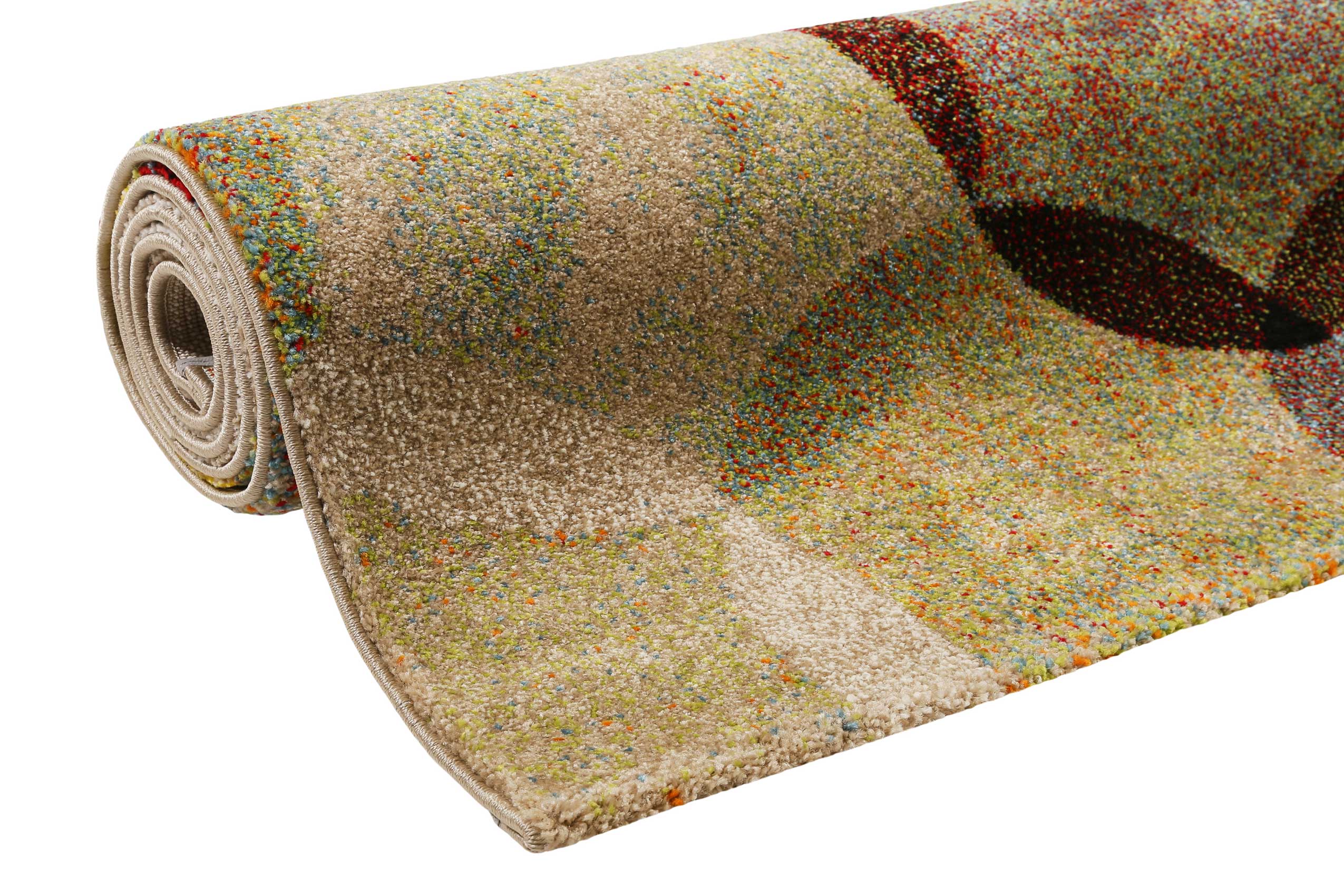 Esprit Kurzflor Teppich "Modernina" Beige Taupe Bunt