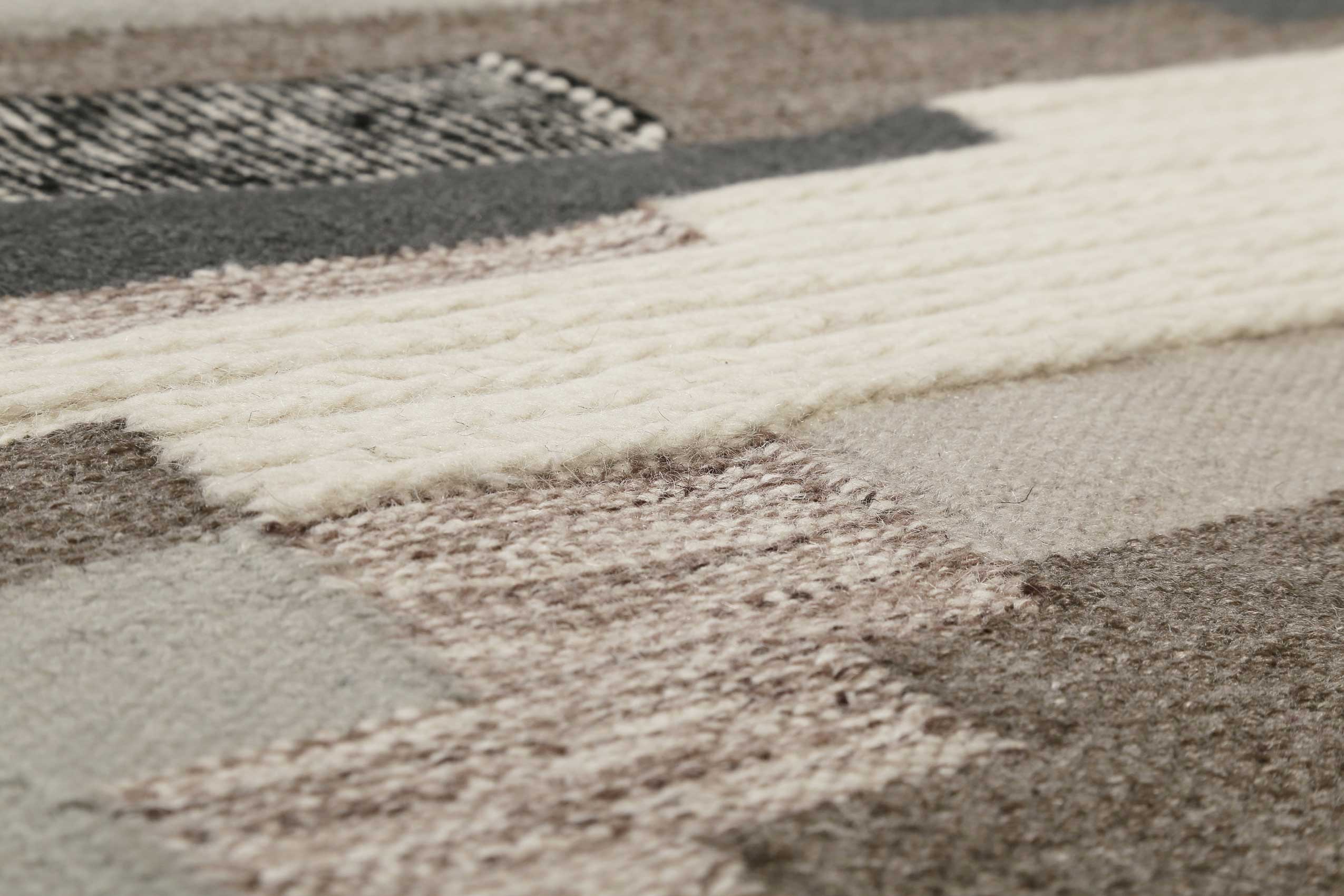 Esprit Kelim Beige Taupe aus Wolle "Natham"