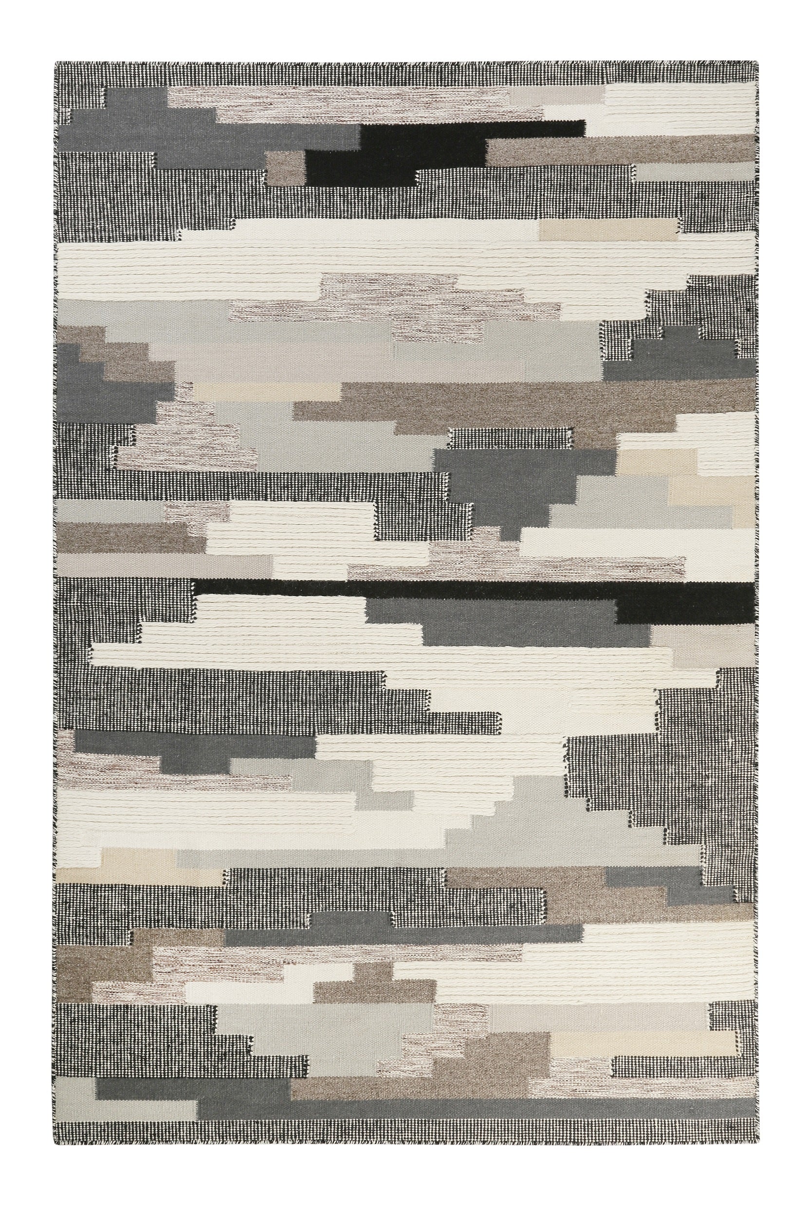 Esprit Kelim Beige Taupe aus Wolle "Natham"