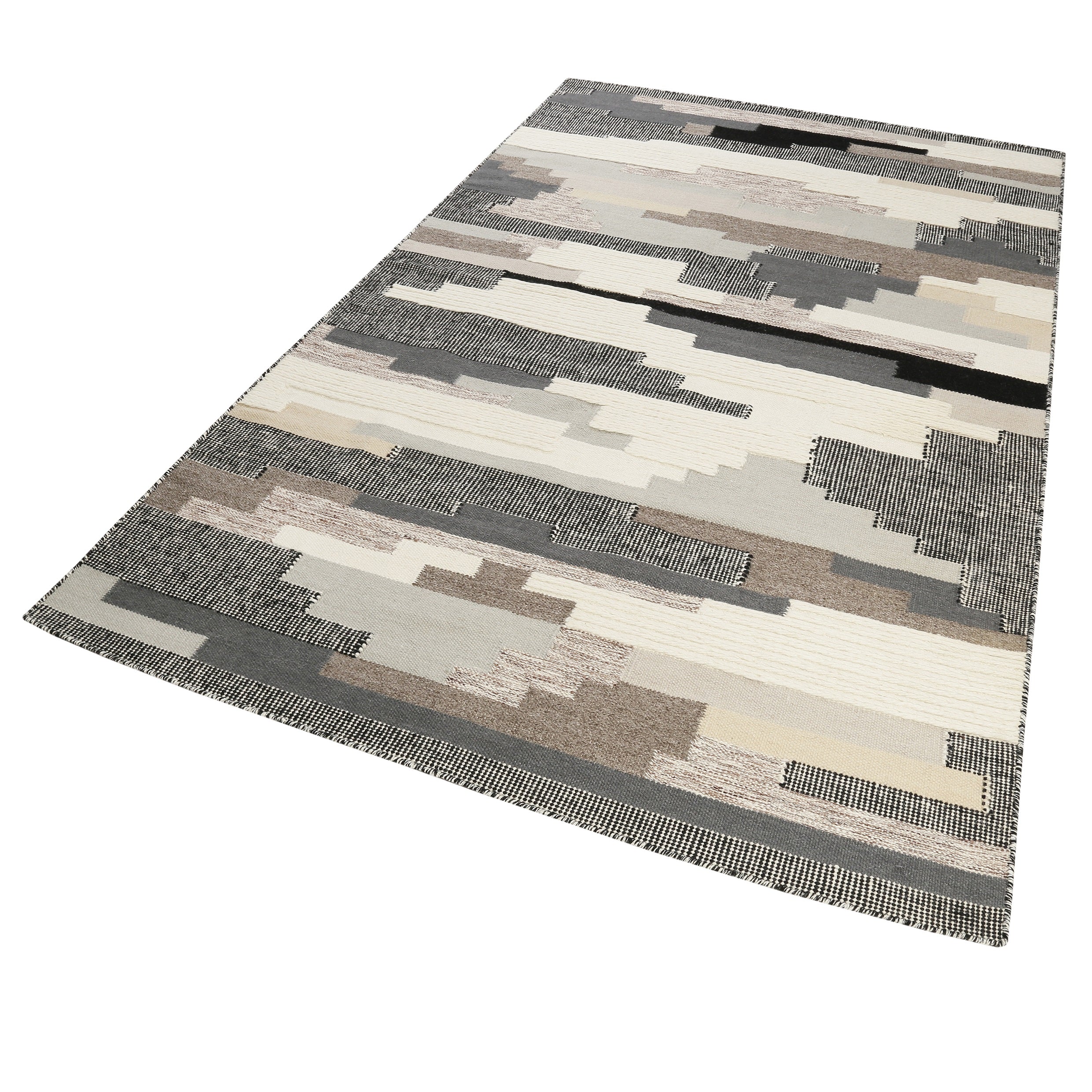 Esprit Kelim Beige Taupe aus Wolle "Natham"