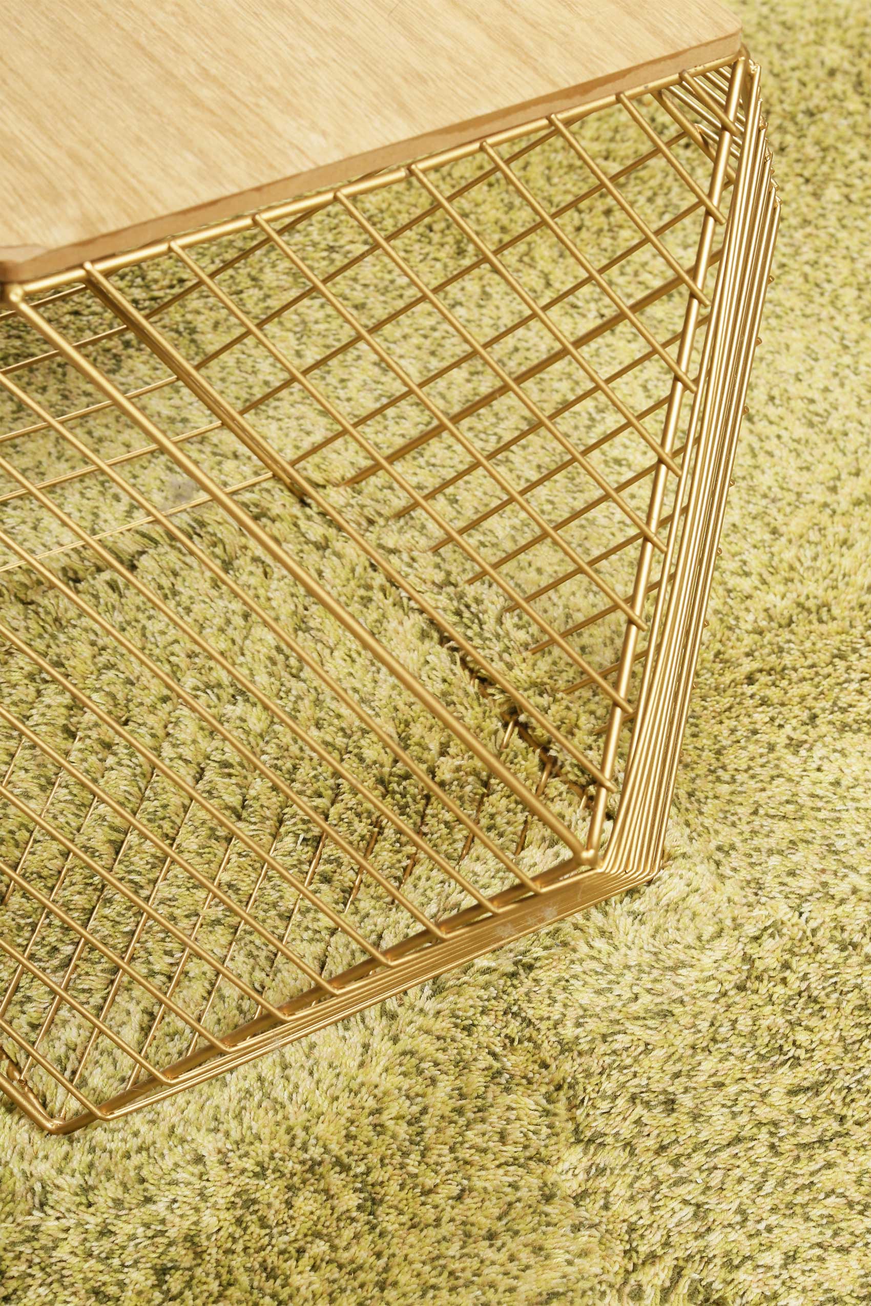 Esprit Wollteppich Grün meliert Hochflor "New Spirit"