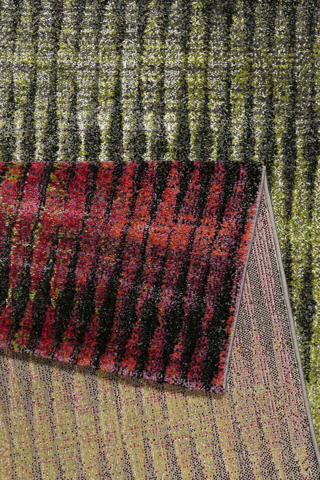 Esprit Teppich Grün Pink Kurzflor "OceanView"