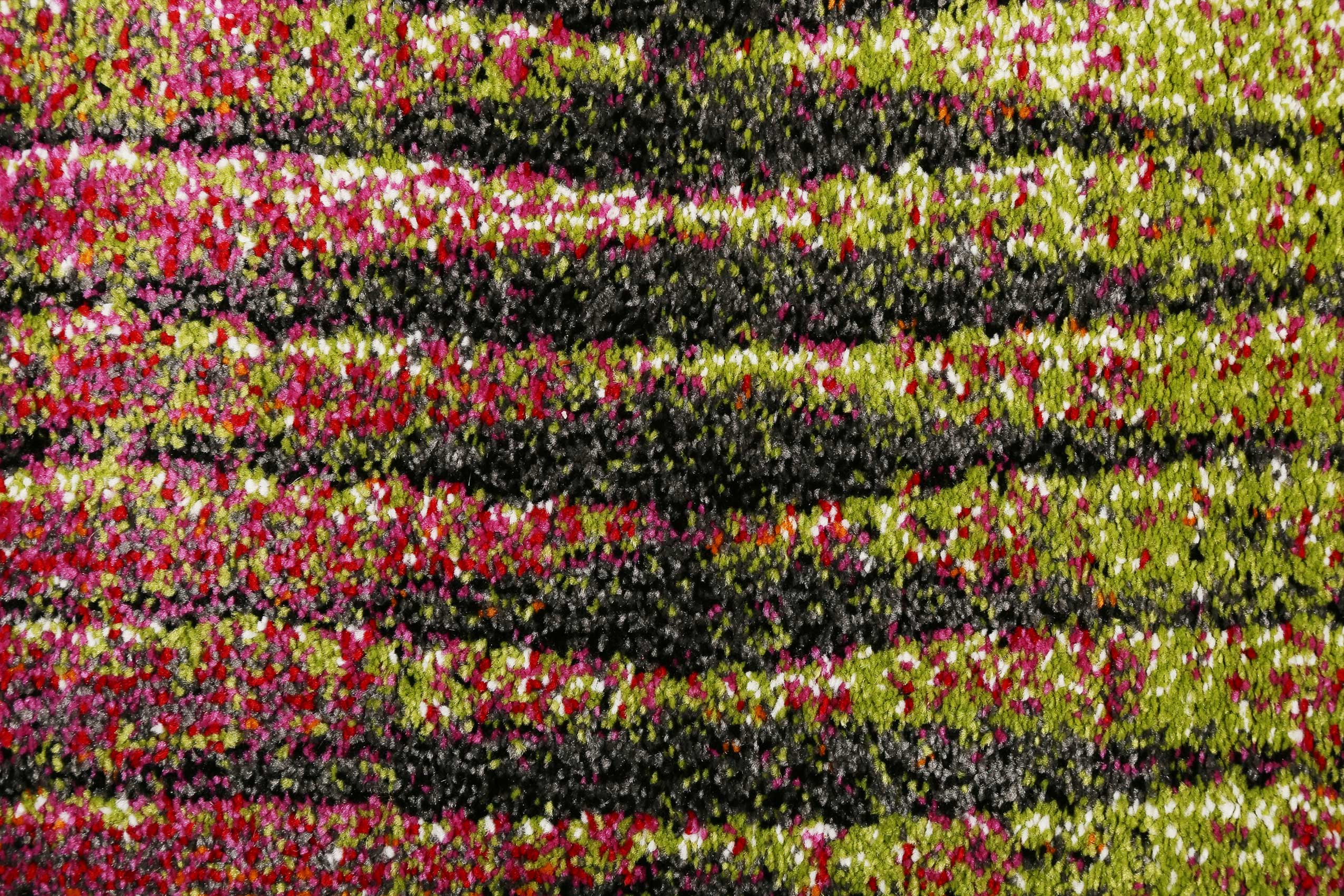 Esprit Teppich Grün Pink Kurzflor "OceanView"