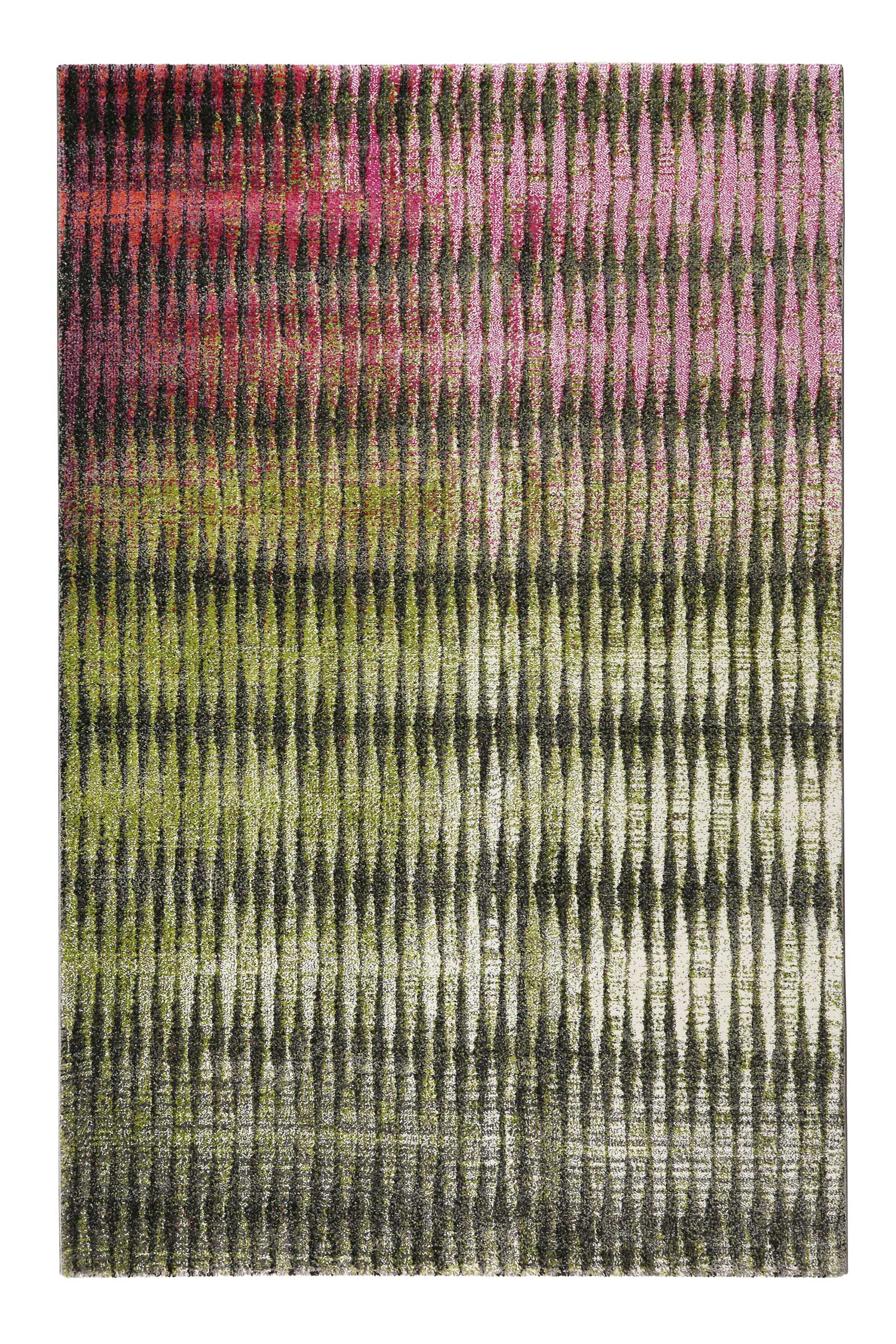 Esprit Teppich Grün Pink Kurzflor "OceanView"
