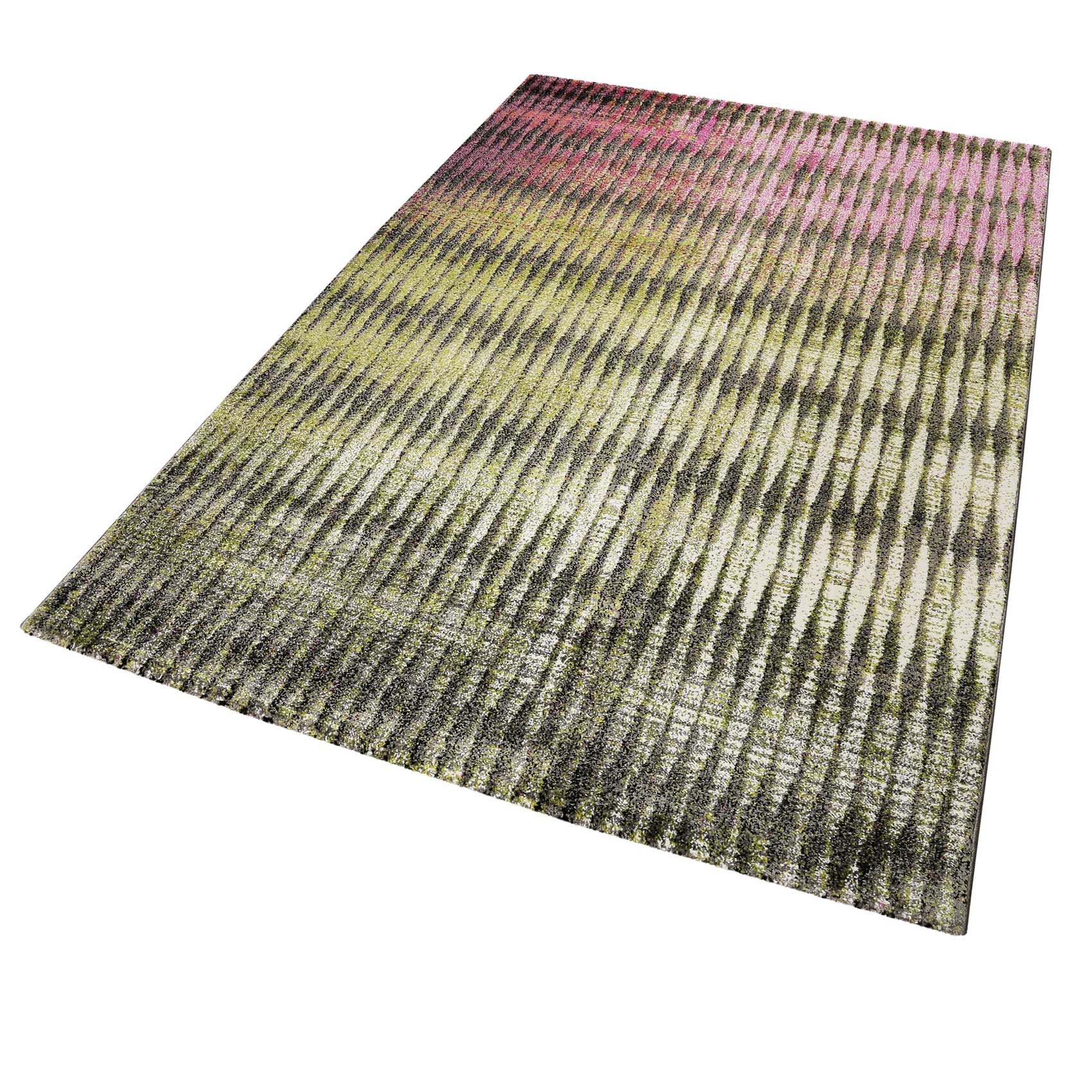 Esprit Teppich Grün Pink Kurzflor "OceanView"