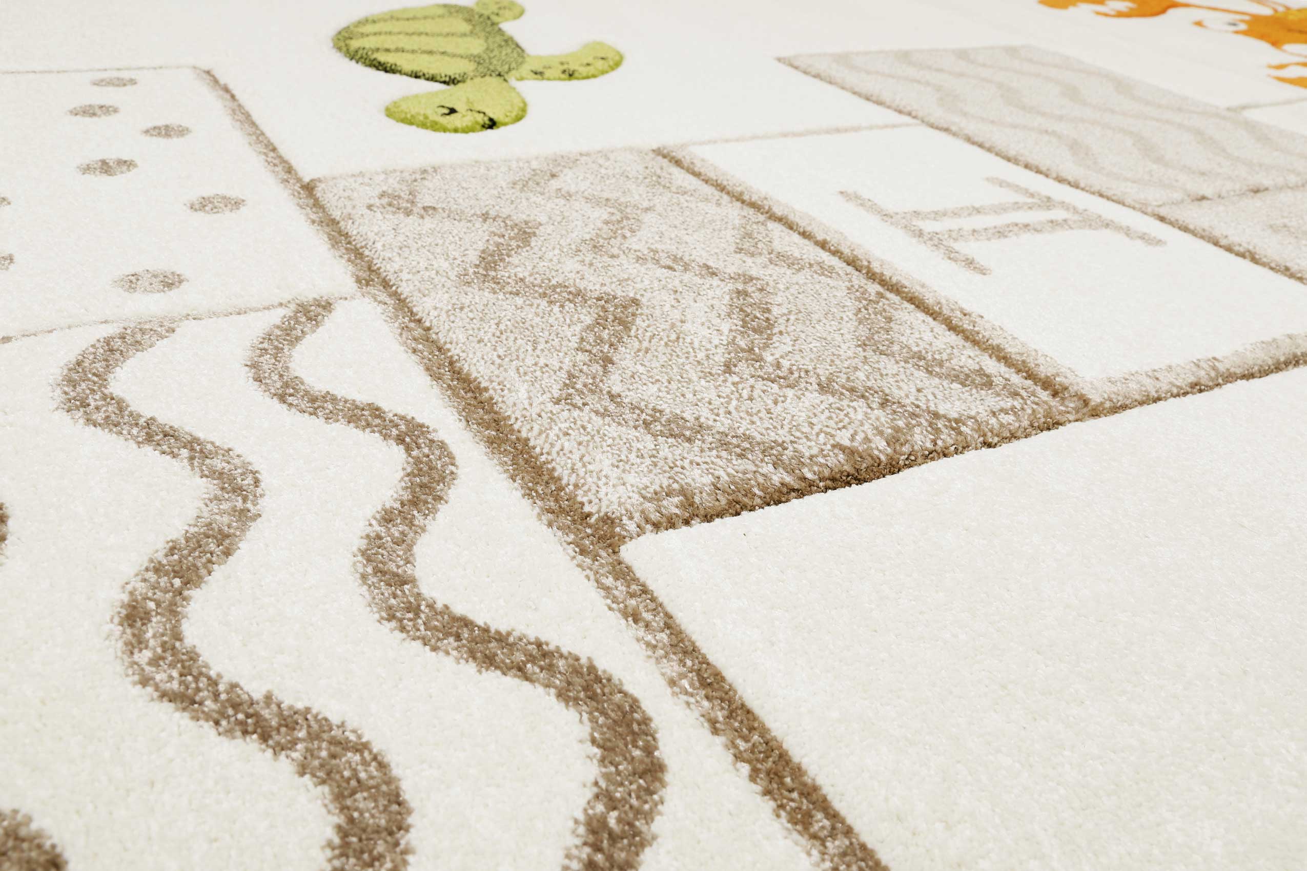Esprit Kinderteppich Creme Beige "Playground"