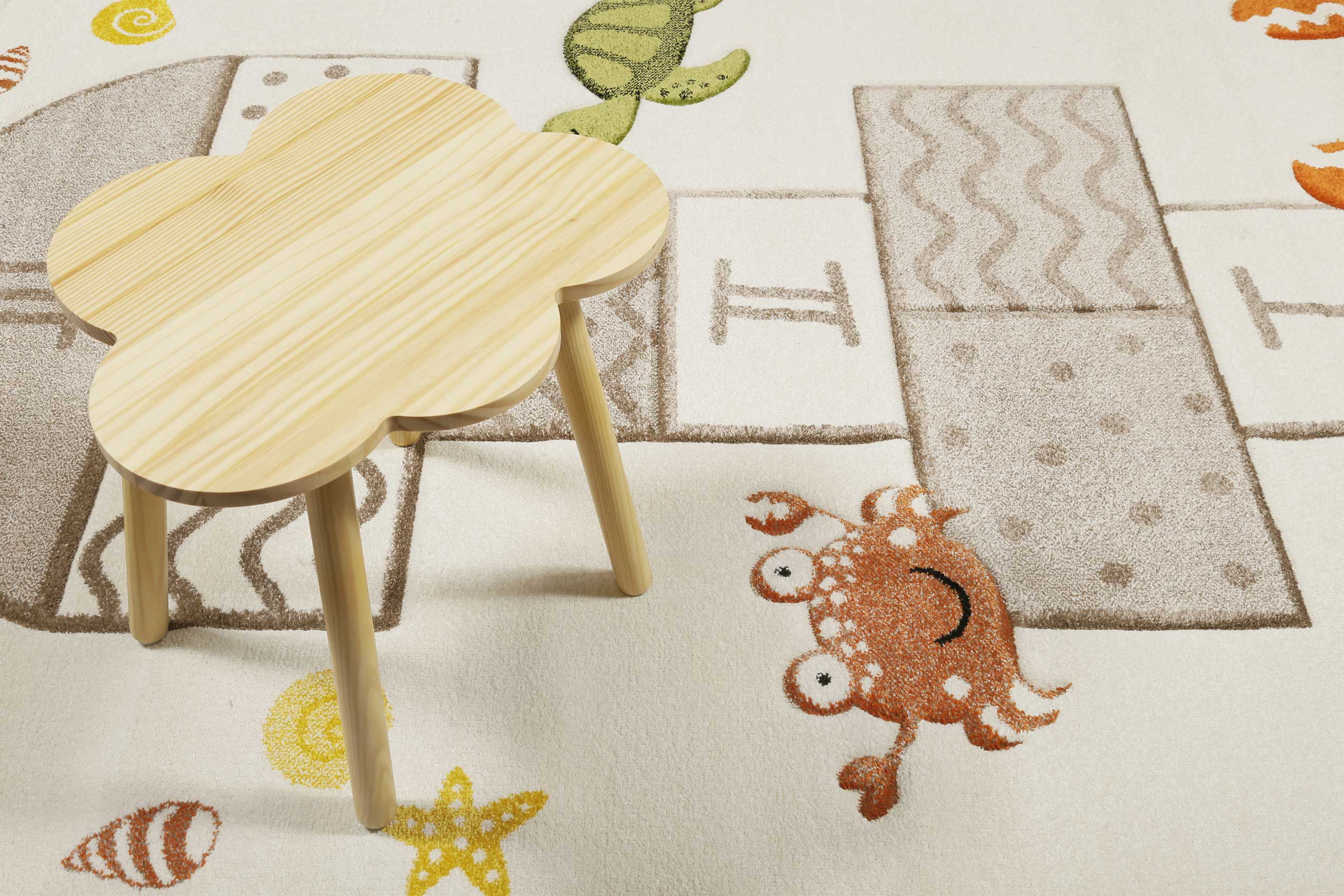 Esprit Kinderteppich Creme Beige "Playground"
