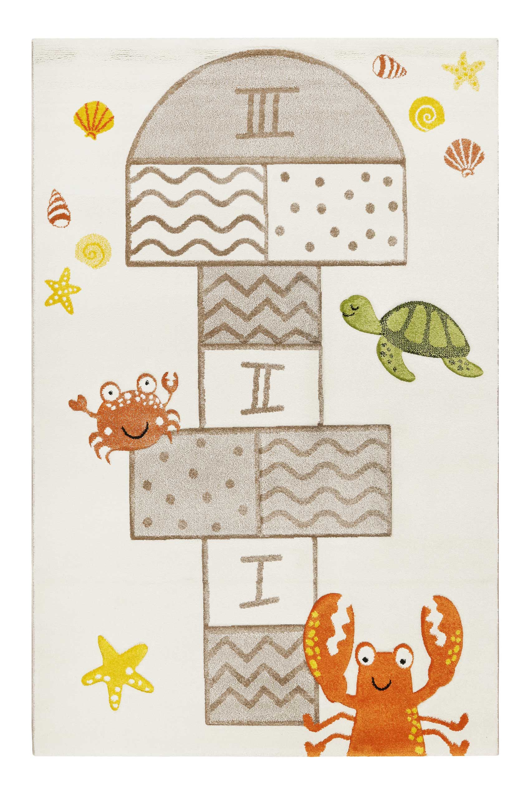 Esprit Kinderteppich Creme Beige "Playground"