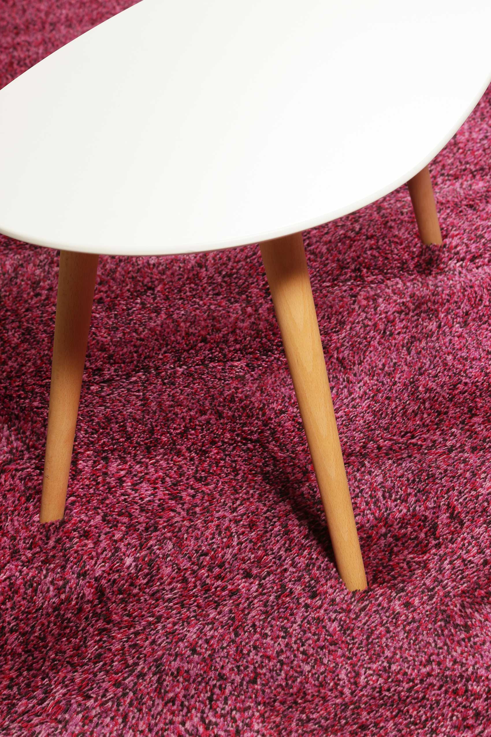 Esprit Wollteppich Violett meliert Hochflor "Purple Passion"