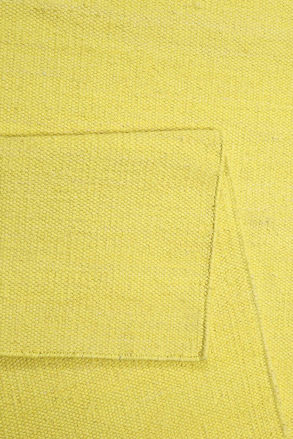 Esprit Kurzflor Teppich Gelb aus Baumwolle "Rainbow Kelim"