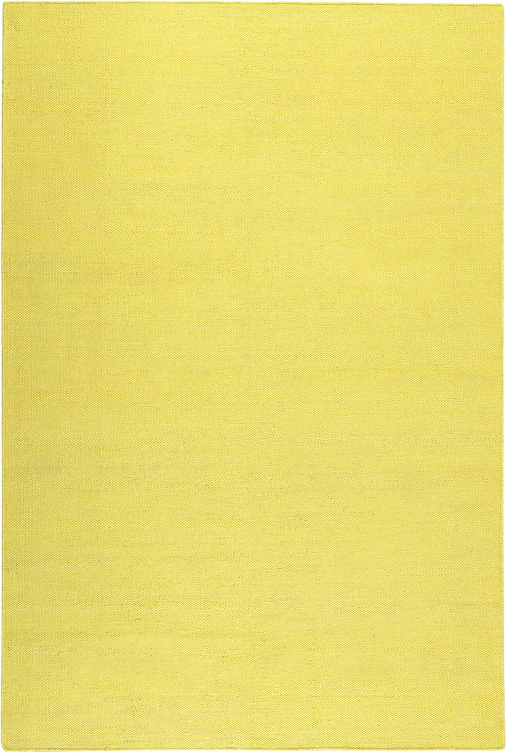 Esprit Kurzflor Teppich Gelb aus Baumwolle "Rainbow Kelim"