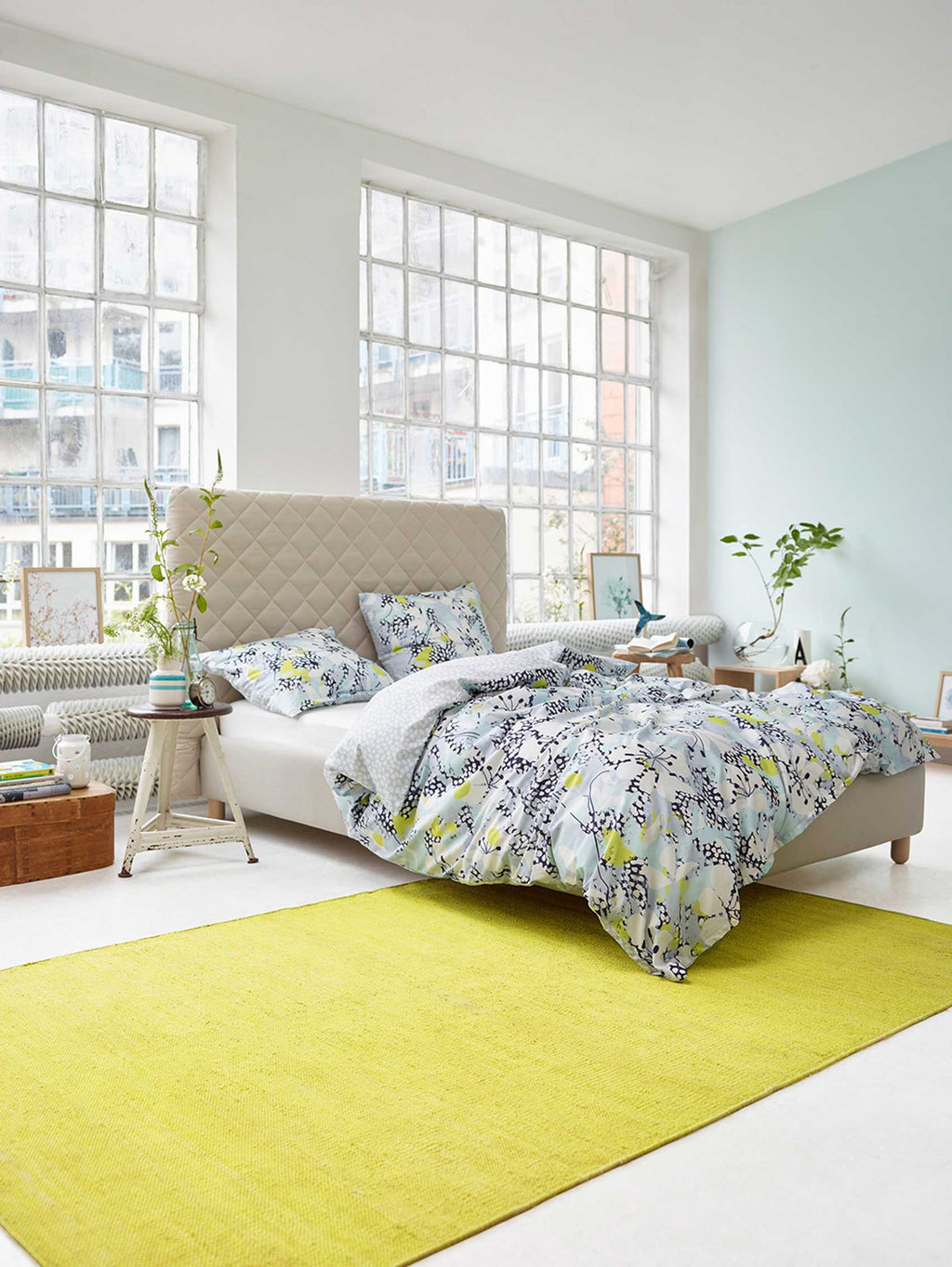 Esprit Kurzflor Teppich Gelb aus Baumwolle "Rainbow Kelim"